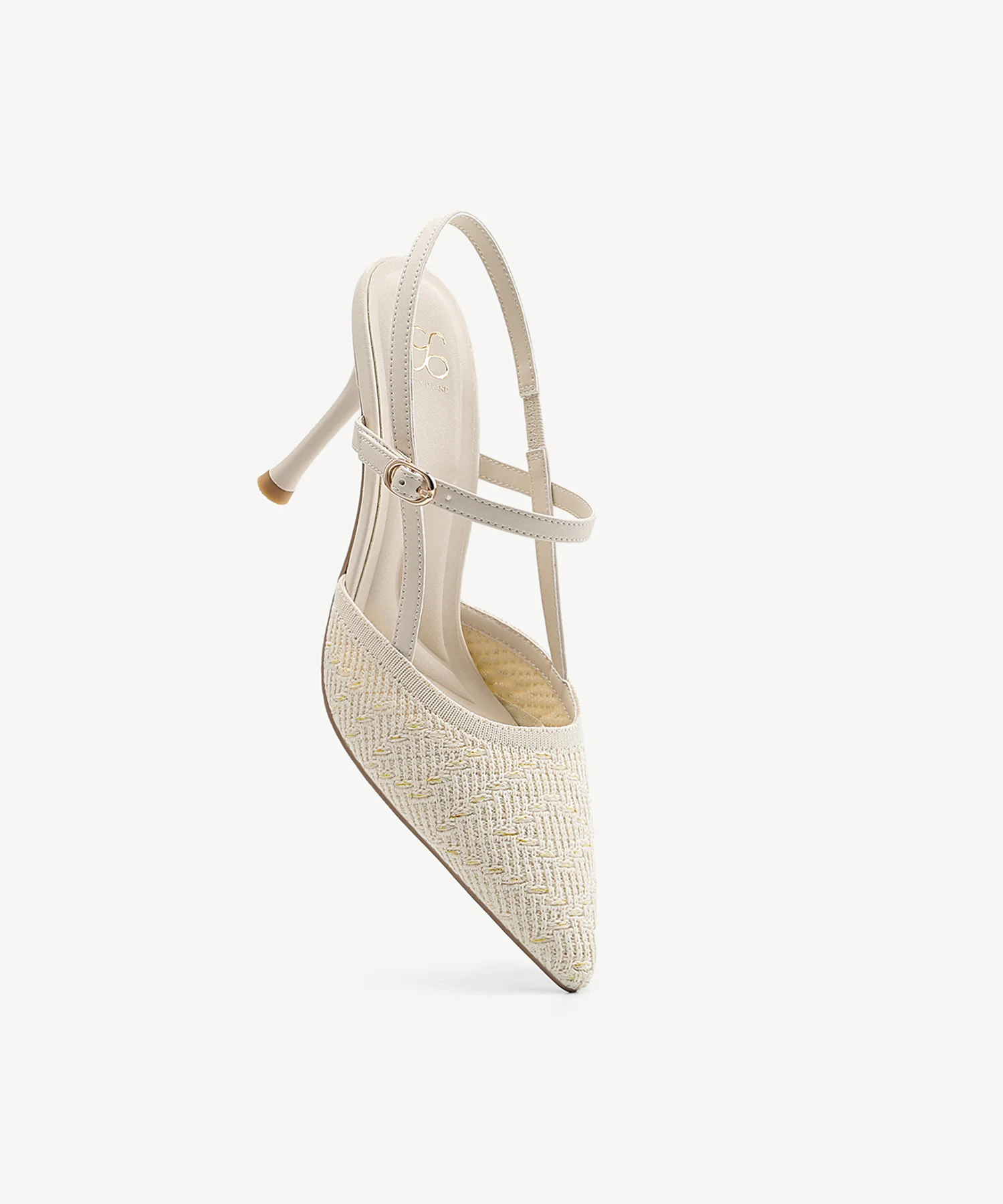 GlimmerLine Pointed Toe Stiletto Heeled Slingback - Image 3