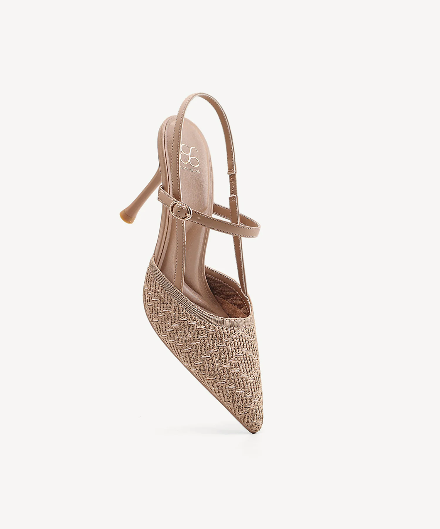 GlimmerLine Pointed Toe Stiletto Heeled Slingback - Image 9