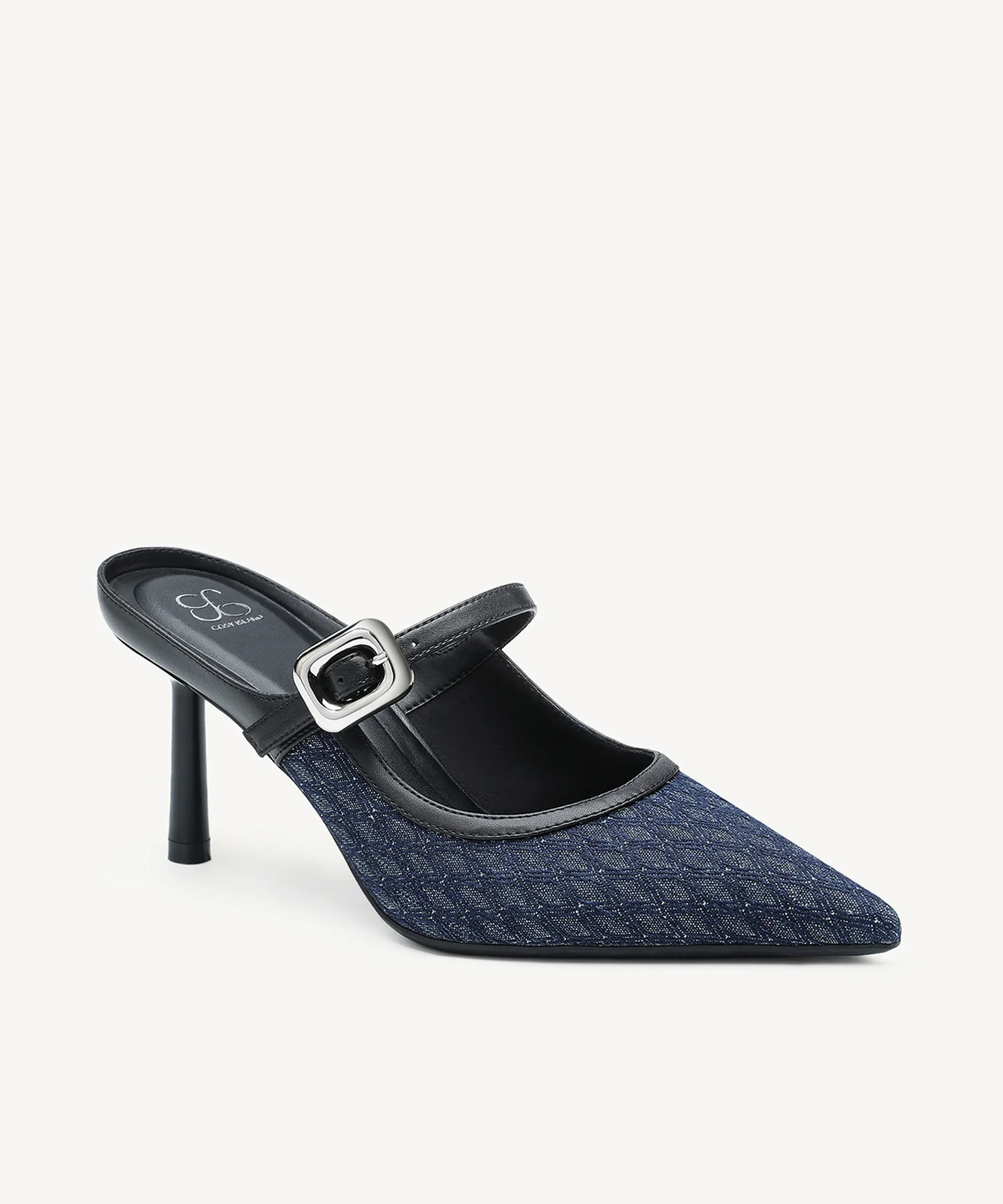 GraceLithe Denim Pointed Toe Heeled Mule - Image 25