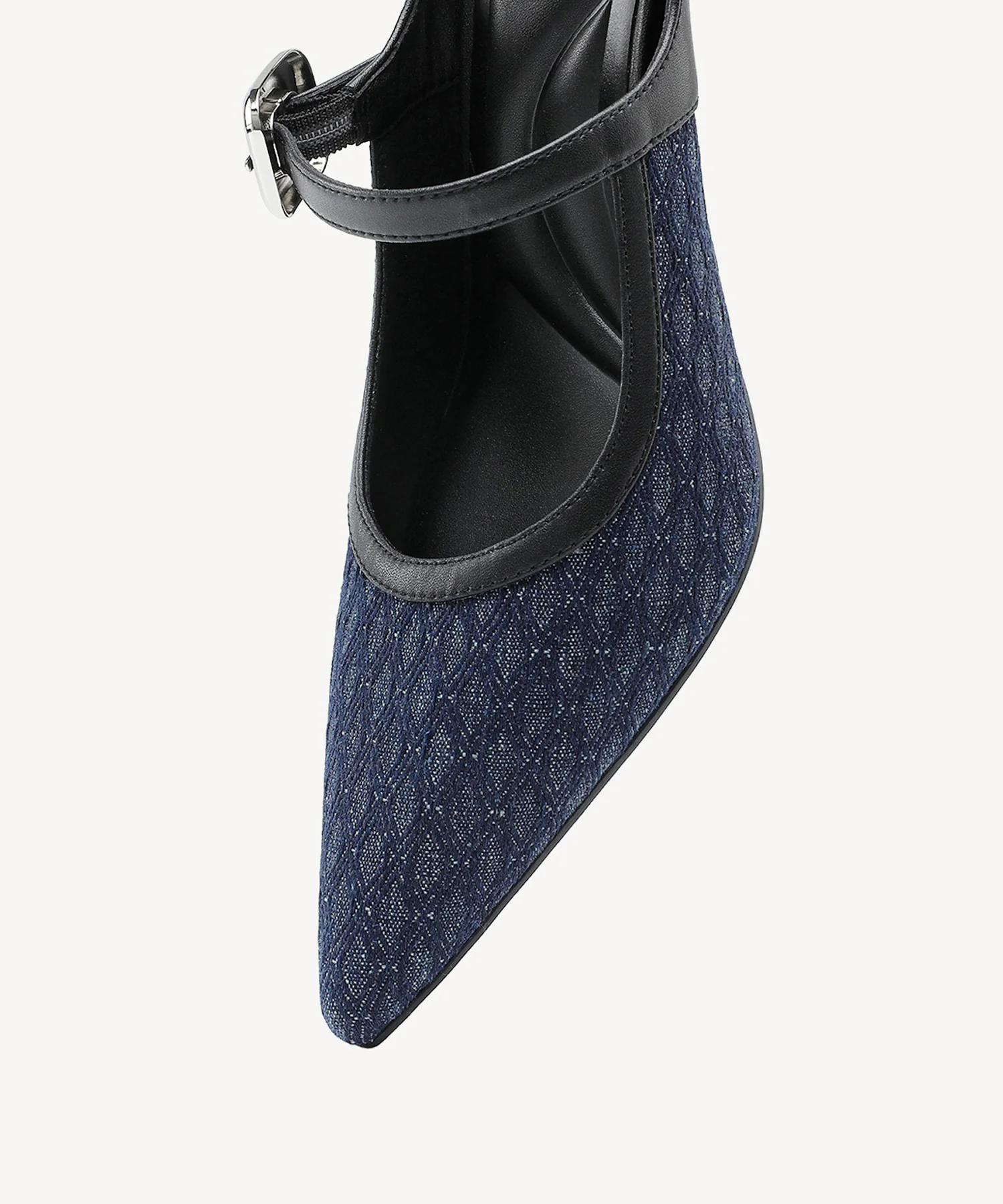GraceLithe Denim Pointed Toe Heeled Mule - Image 28