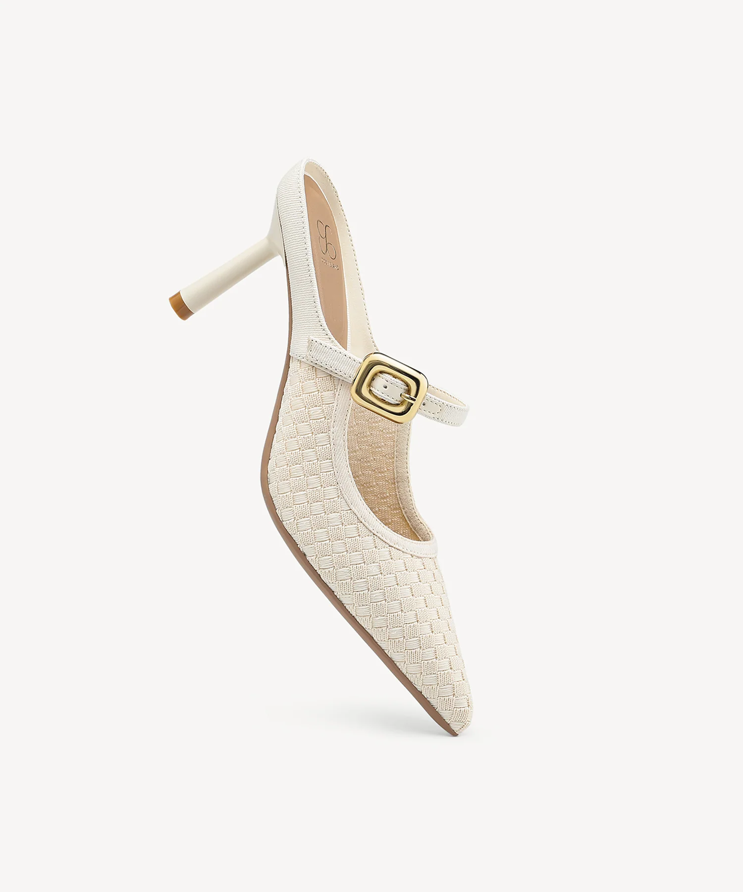GraceLithe Denim Pointed Toe Heeled Mule - Image 3