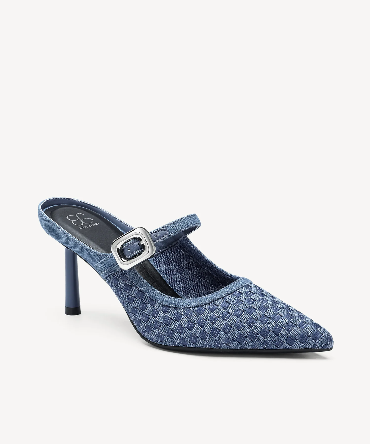 GraceLithe Denim Pointed Toe Heeled Mule - Image 31