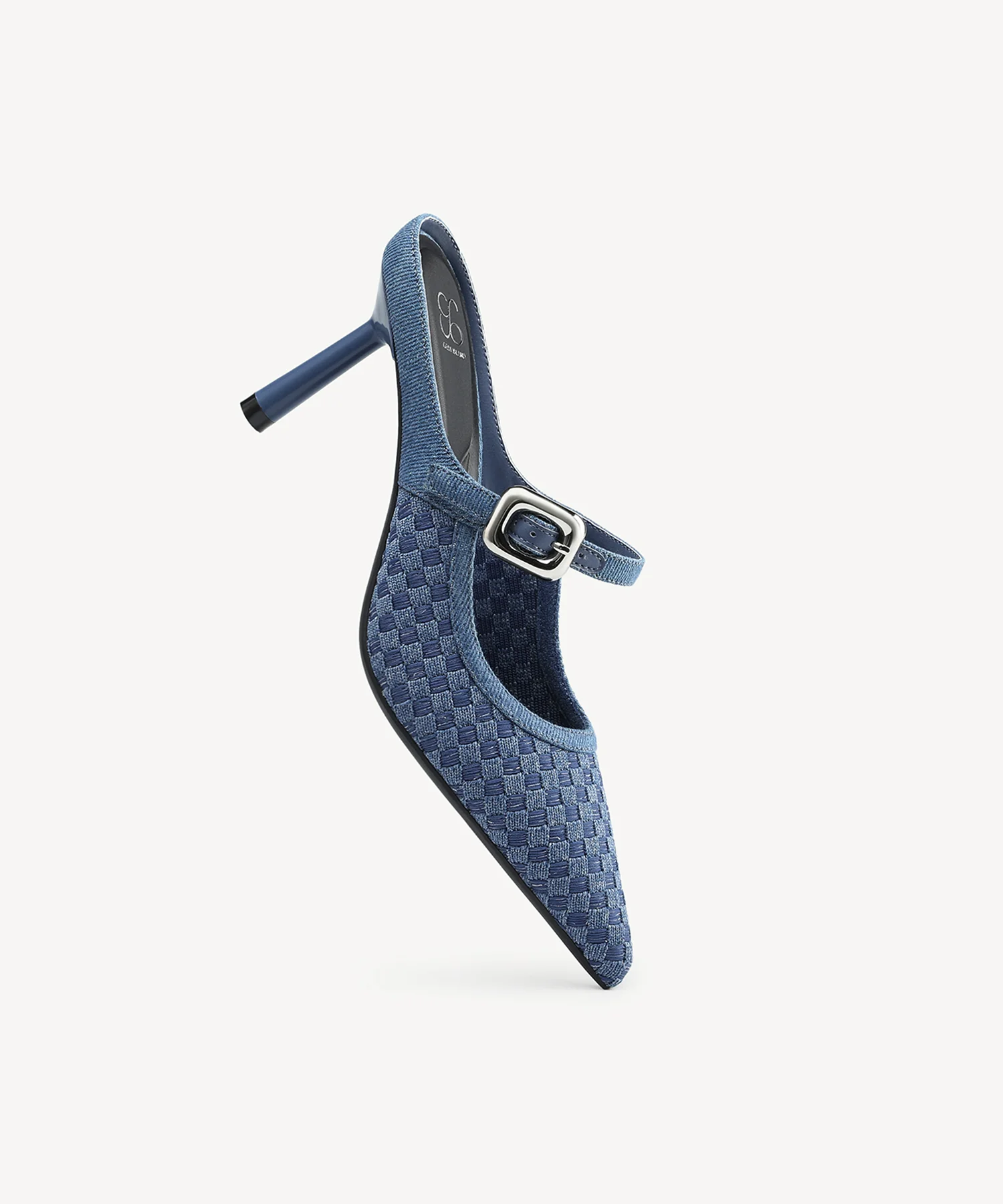 GraceLithe Denim Pointed Toe Heeled Mule - Image 33