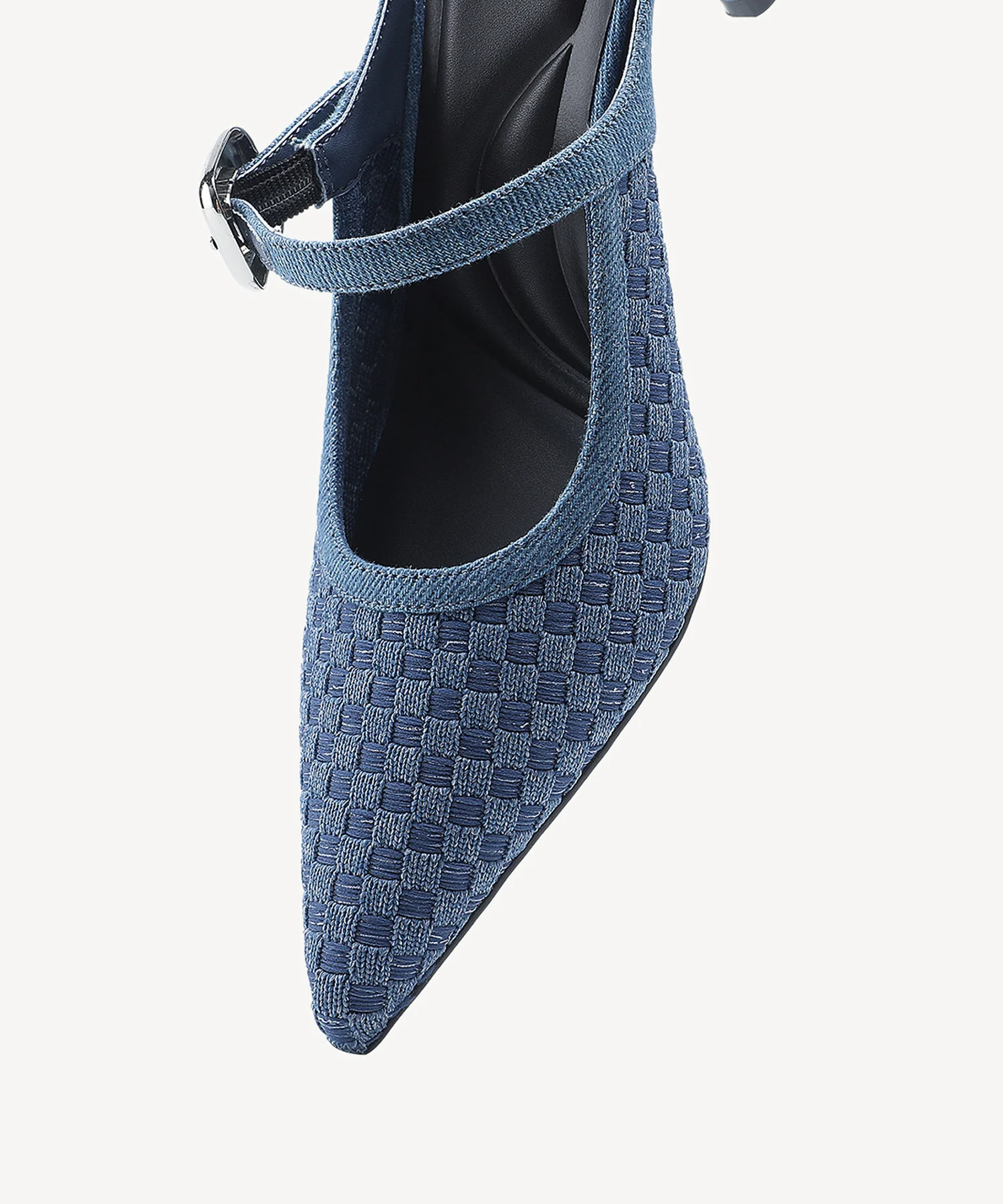 GraceLithe Denim Pointed Toe Heeled Mule - Image 34