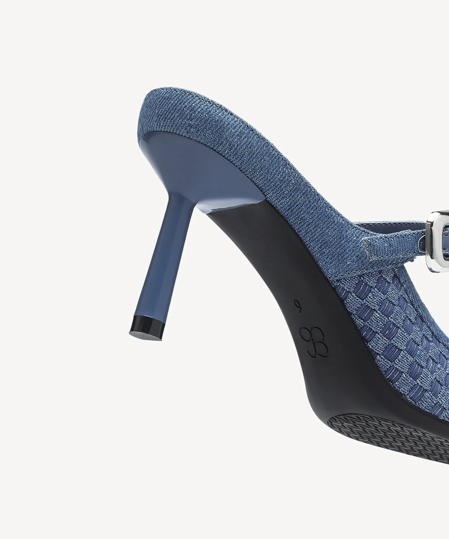 GraceLithe Denim Pointed Toe Heeled Mule - Image 35