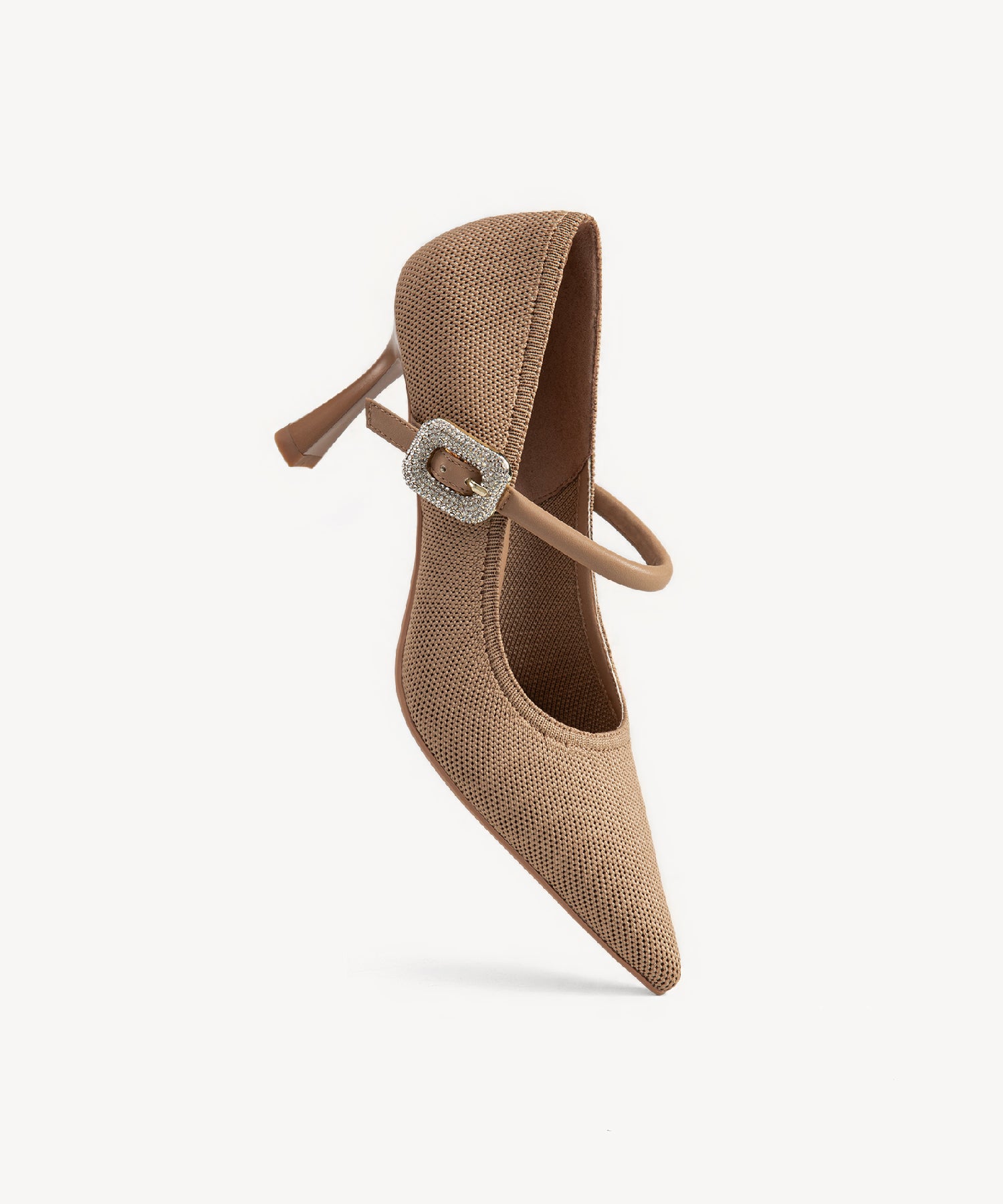 EternalPace Shimmer Buckle Pointed Toe Heeled Pump - Image 8