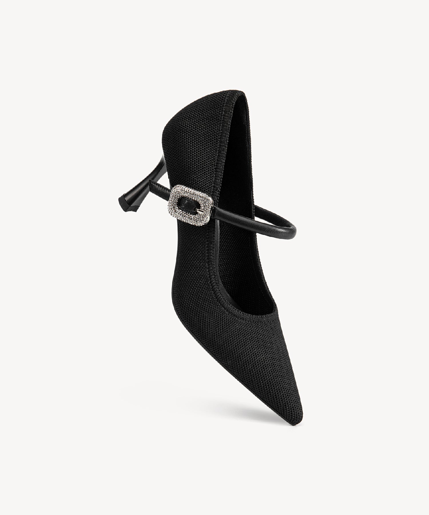 EternalPace Shimmer Buckle Pointed Toe Heeled Pump - Image 13