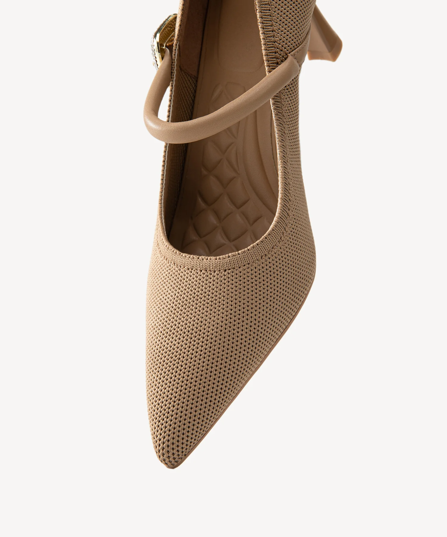 EternalPace Shimmer Buckle Pointed Toe Heeled Pump - Image 9