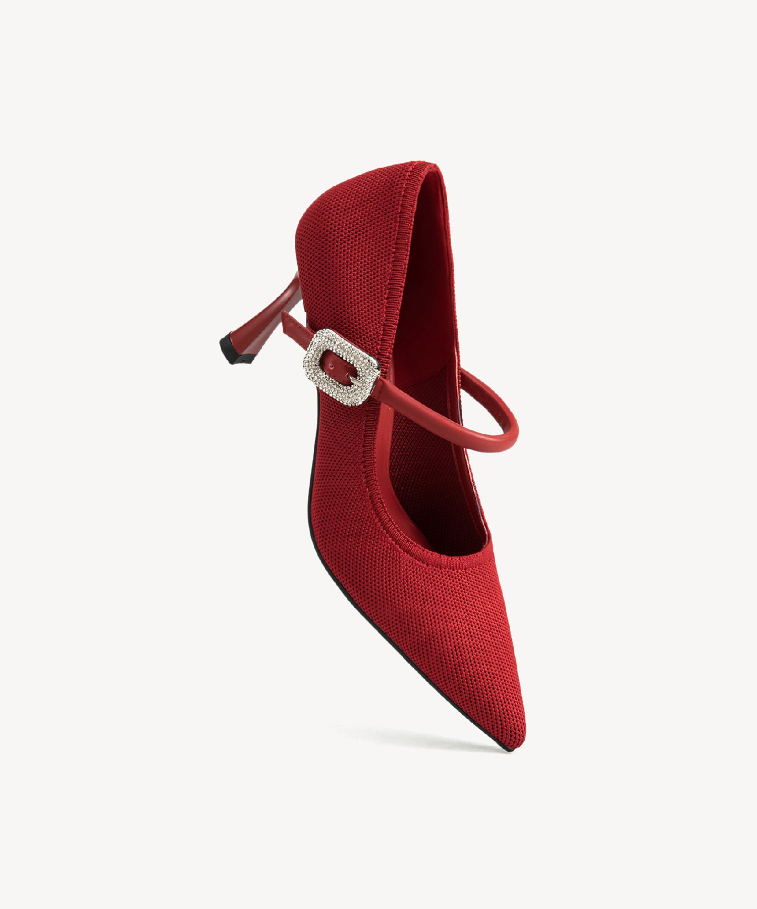 EternalPace Shimmer Buckle Pointed Toe Heeled Pump - Image 3