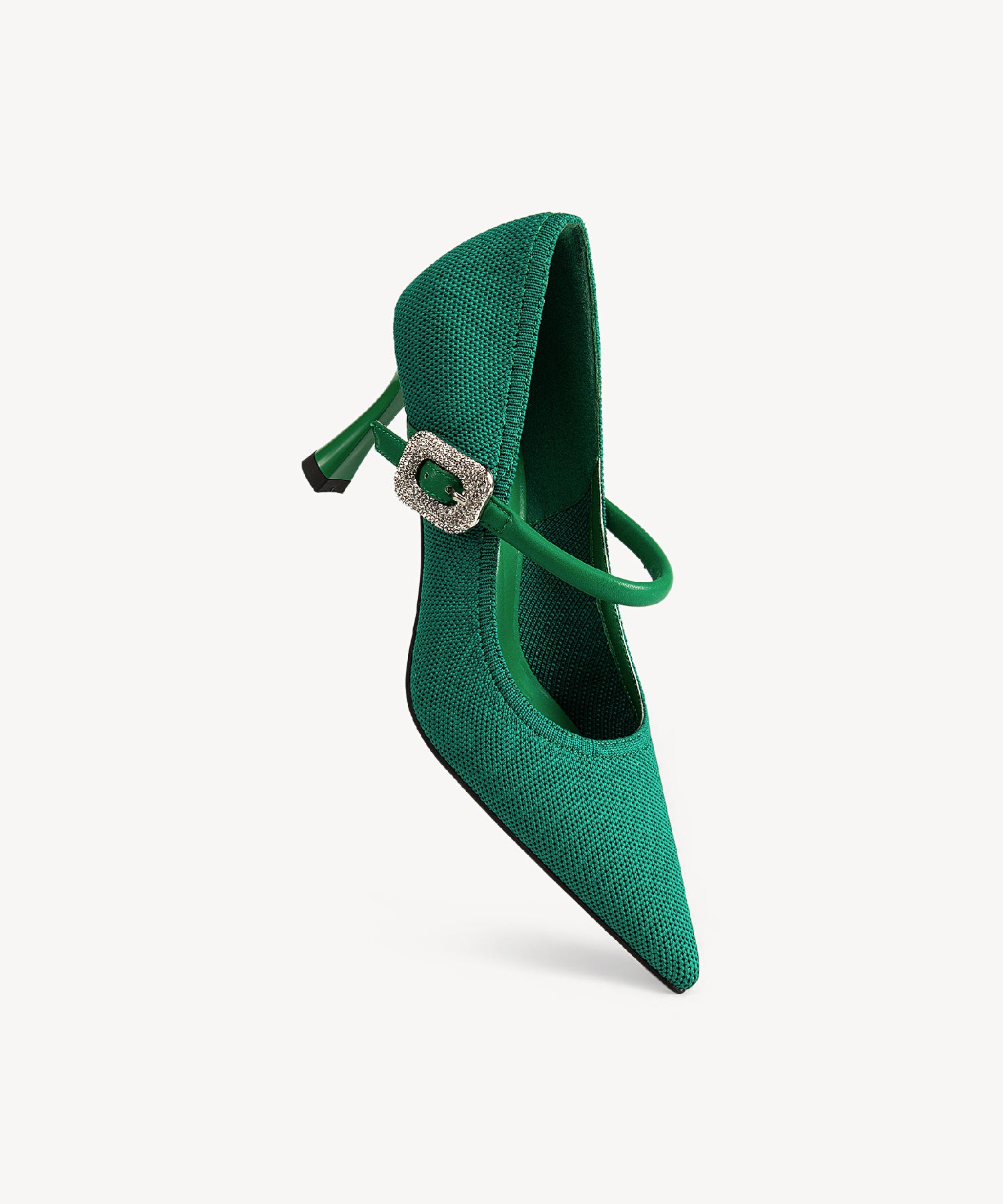 EternalPace Shimmer Buckle Pointed Toe Heeled Pump - Image 8