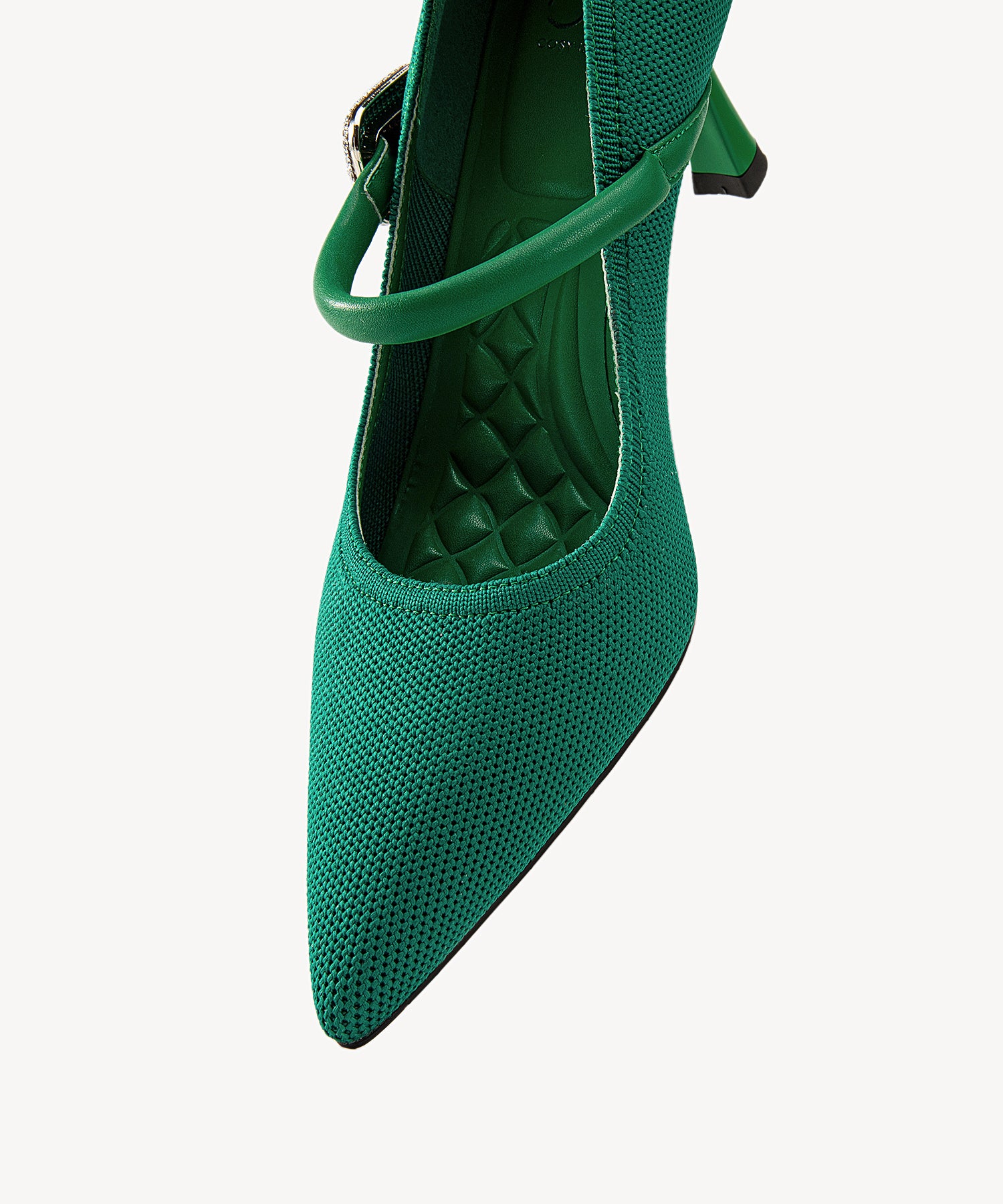 EternalPace Shimmer Buckle Pointed Toe Heeled Pump - Image 14