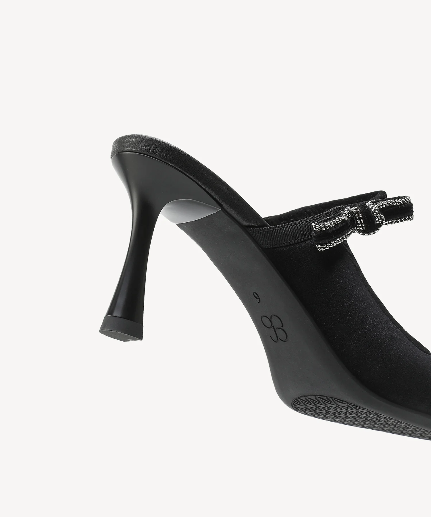 GraceLithe Velvet Bow Pointed Toe Heeled Mule - Image 11