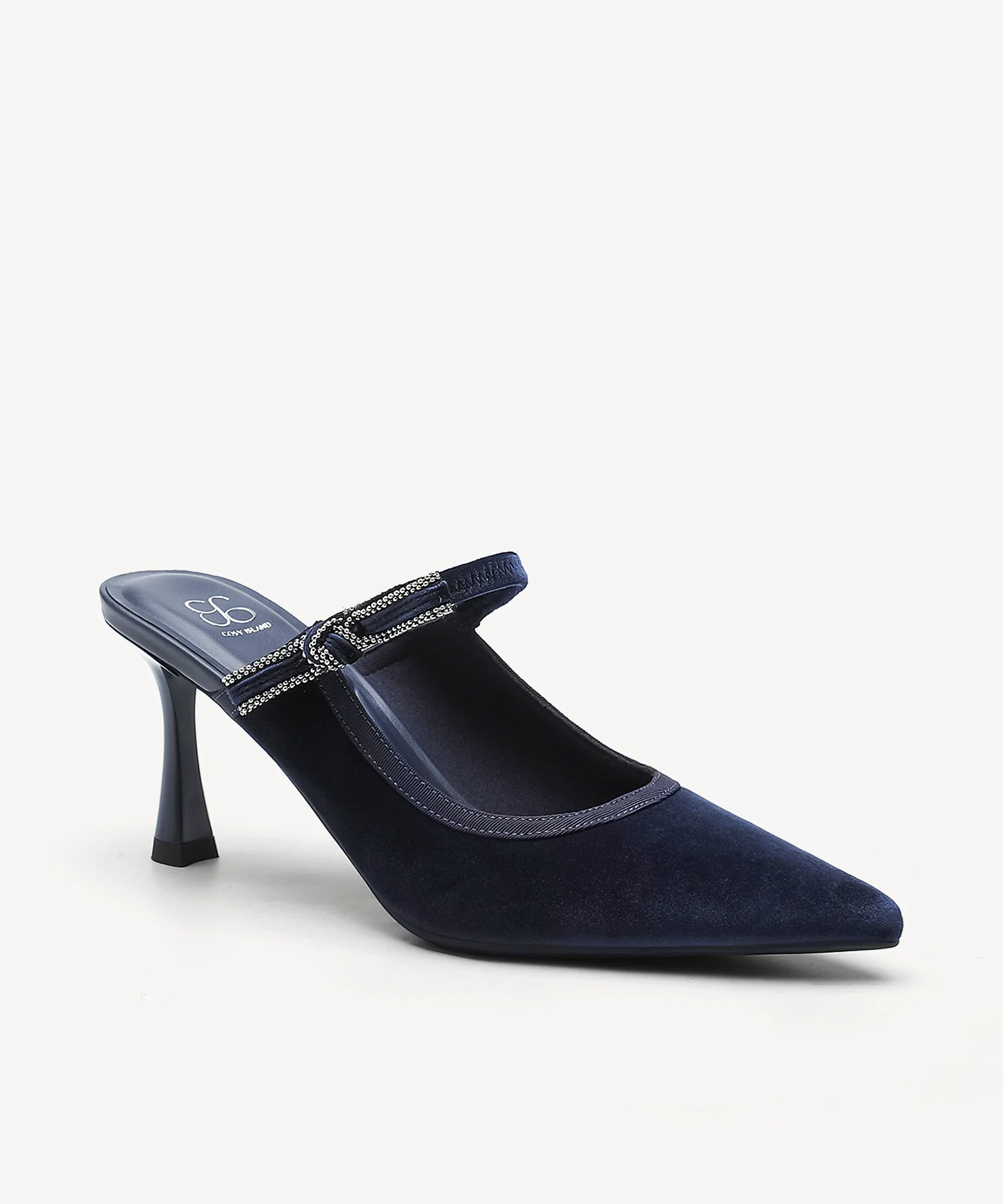GraceLithe Velvet Bow Pointed Toe Heeled Mule - Image 13