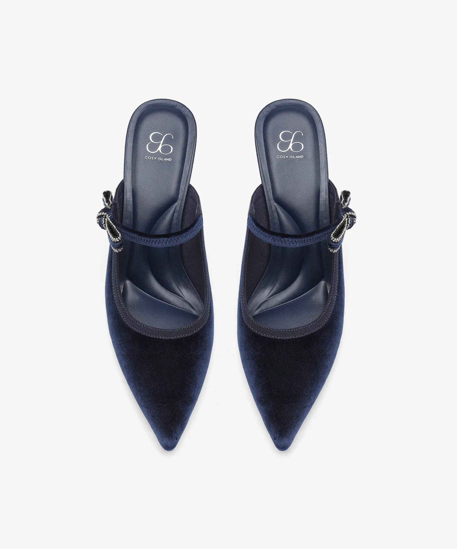 GraceLithe Velvet Bow Pointed Toe Heeled Mule - Image 14