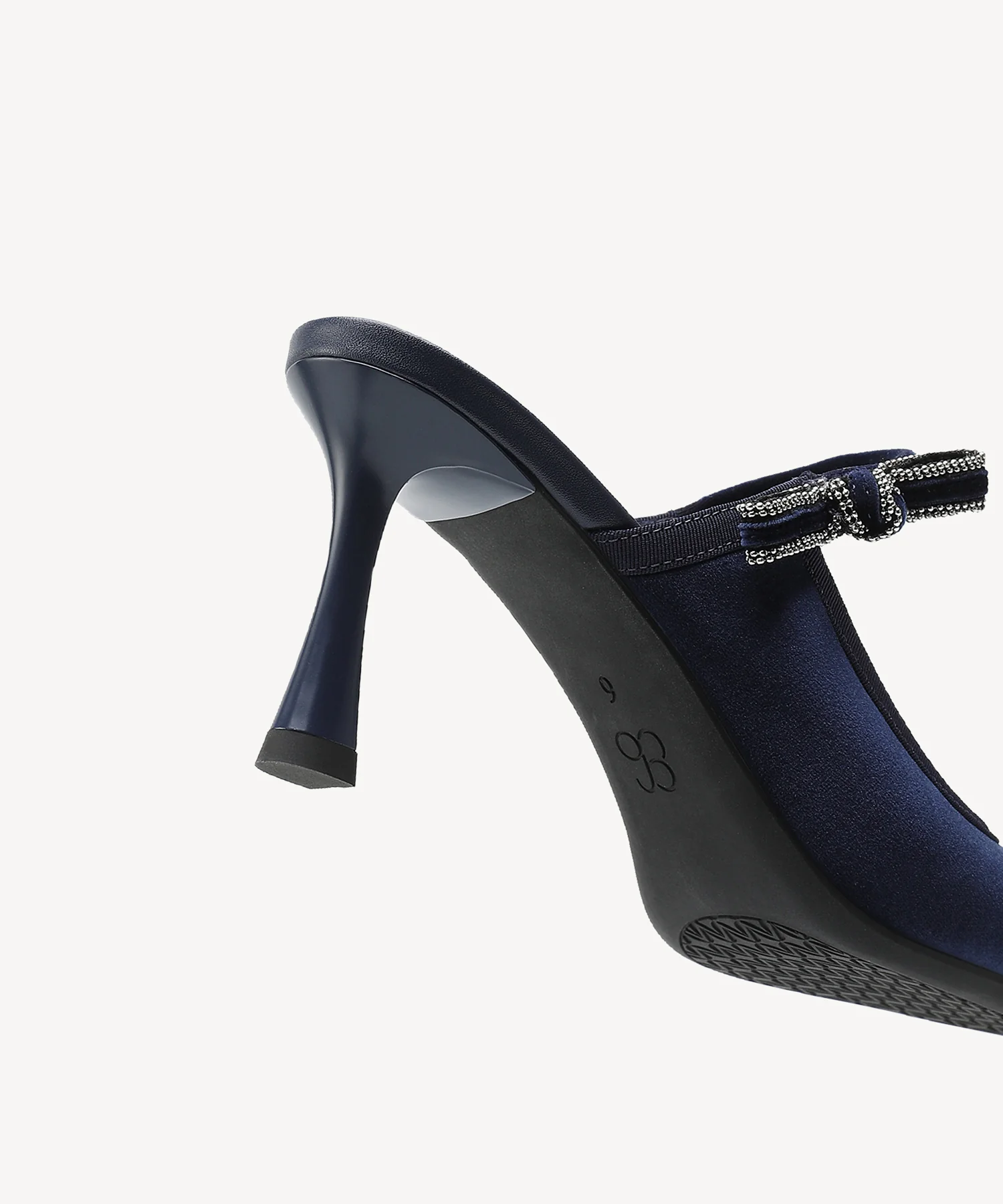 GraceLithe Velvet Bow Pointed Toe Heeled Mule - Image 17