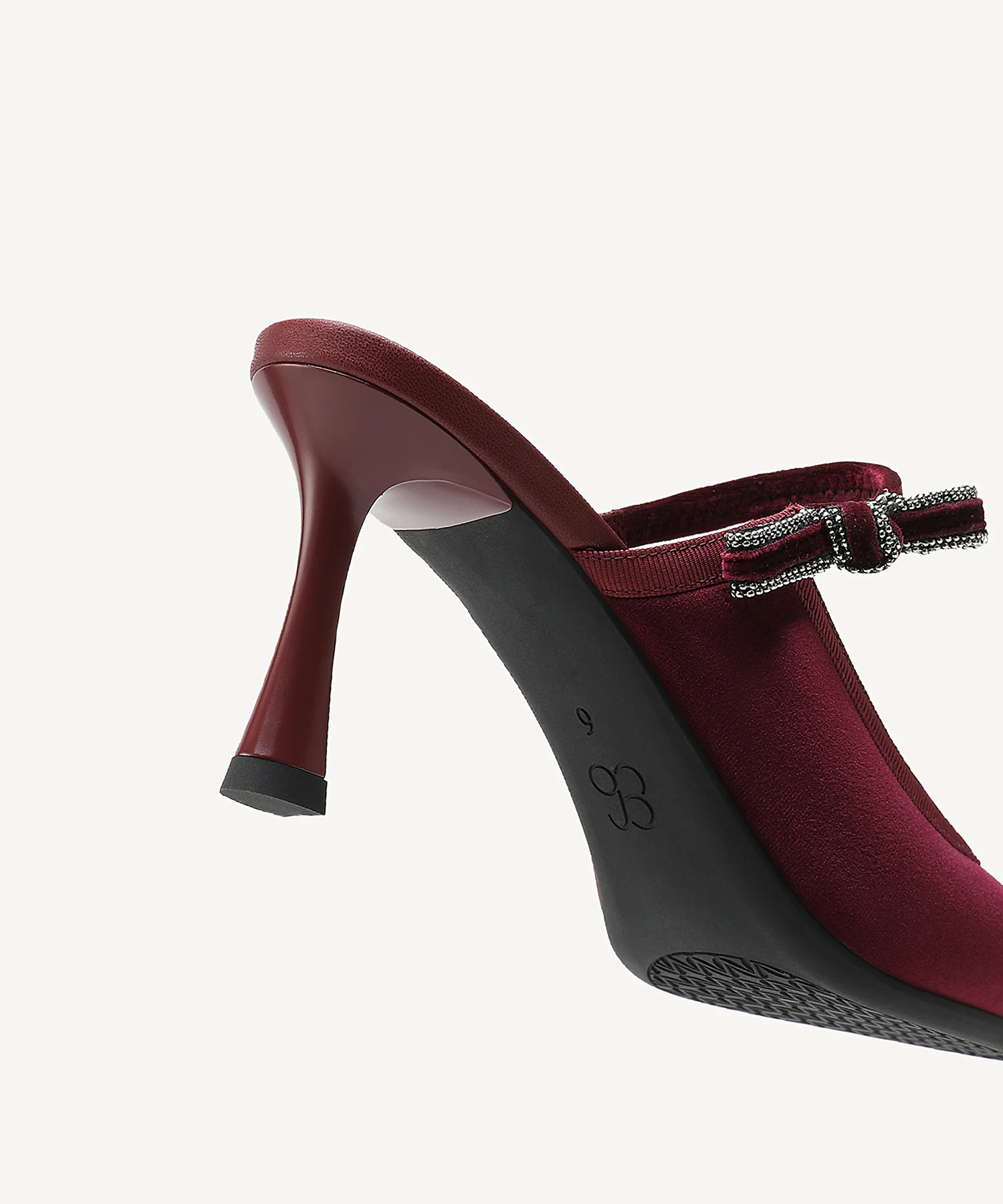 GraceLithe Velvet Bow Pointed Toe Heeled Mule - Image 5