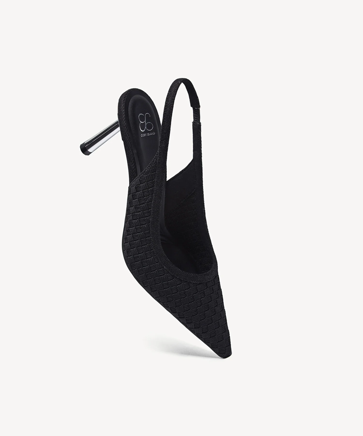 GraceWeave Pointed Toe Stiletto Heeled Slingback - Image 9