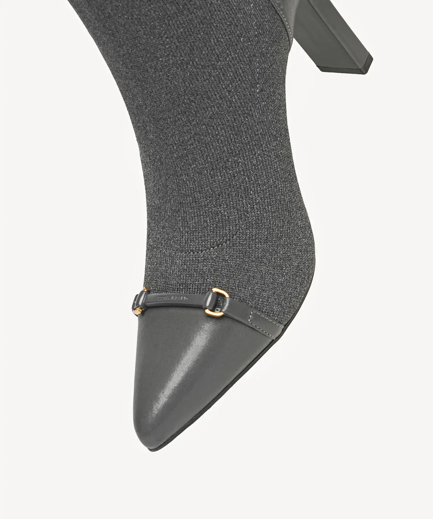 LuxeBit Pointed Toe Heeled High Boot - Image 10
