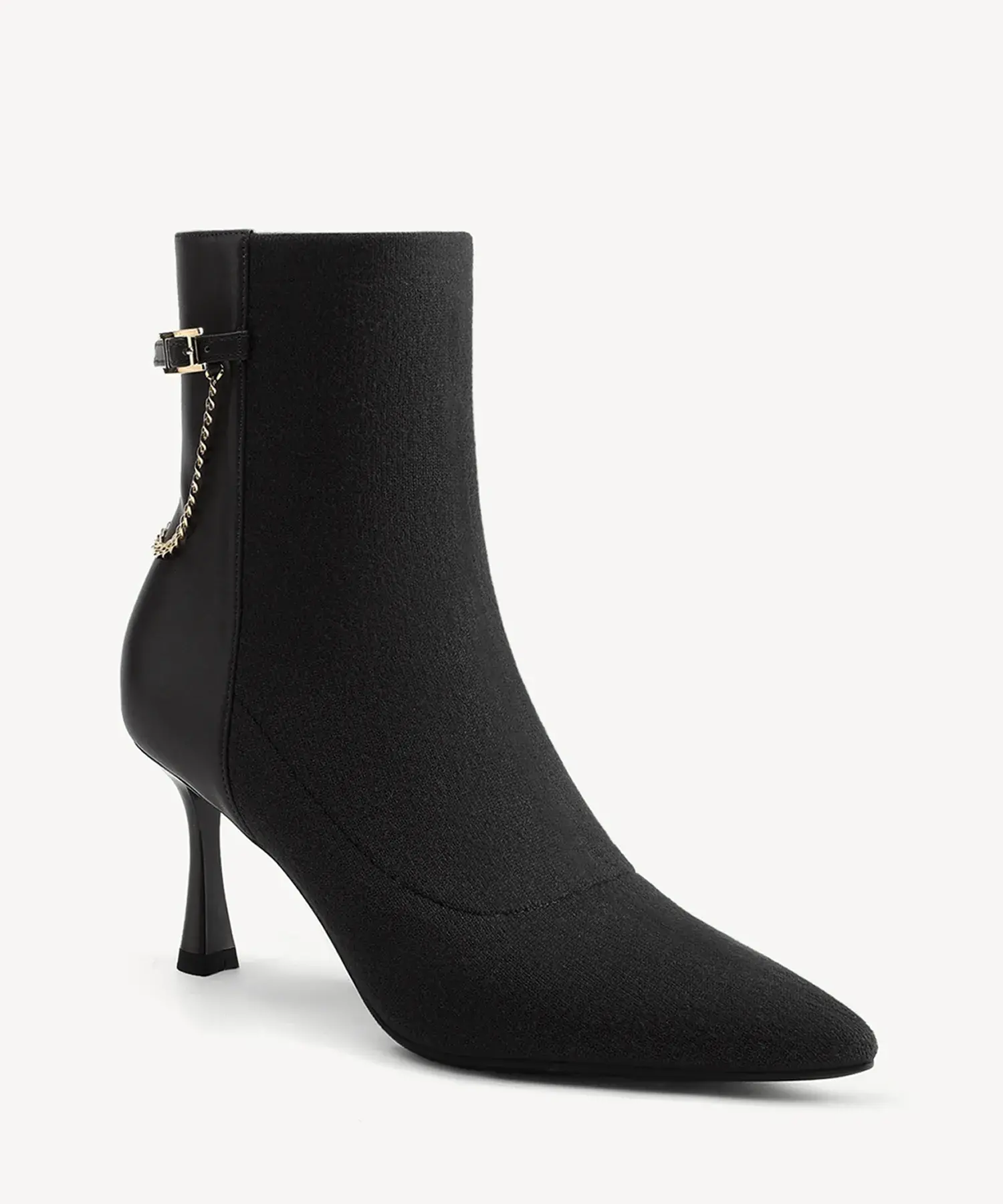 LuxeLink Pointed Toe Stiletto Ankle Boot