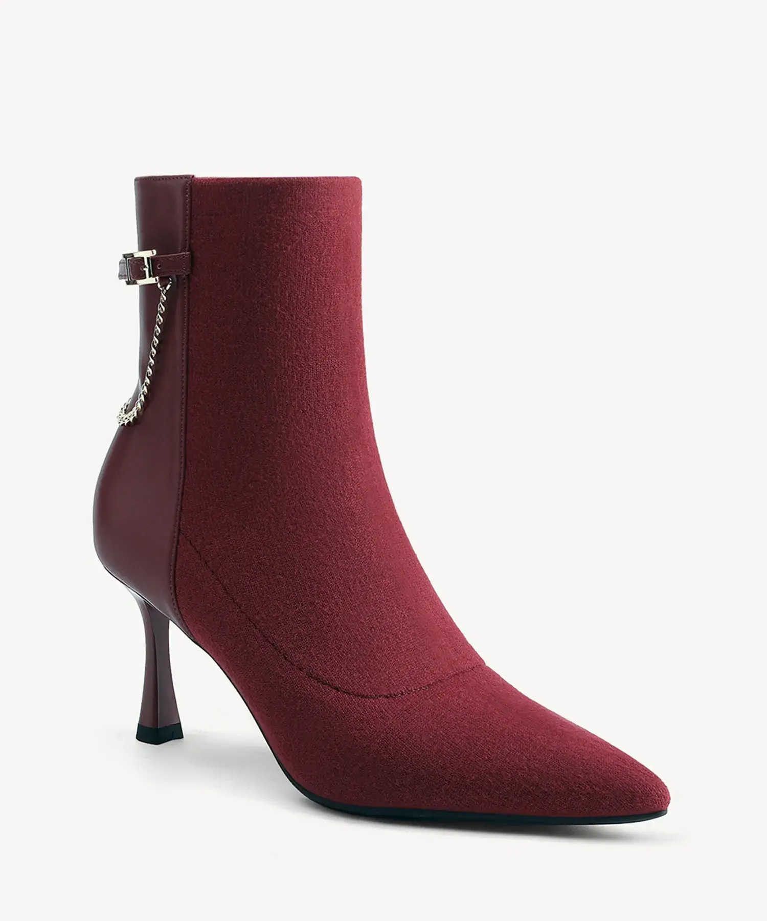 LuxeLink Pointed Toe Stiletto Ankle Boot - Image 13