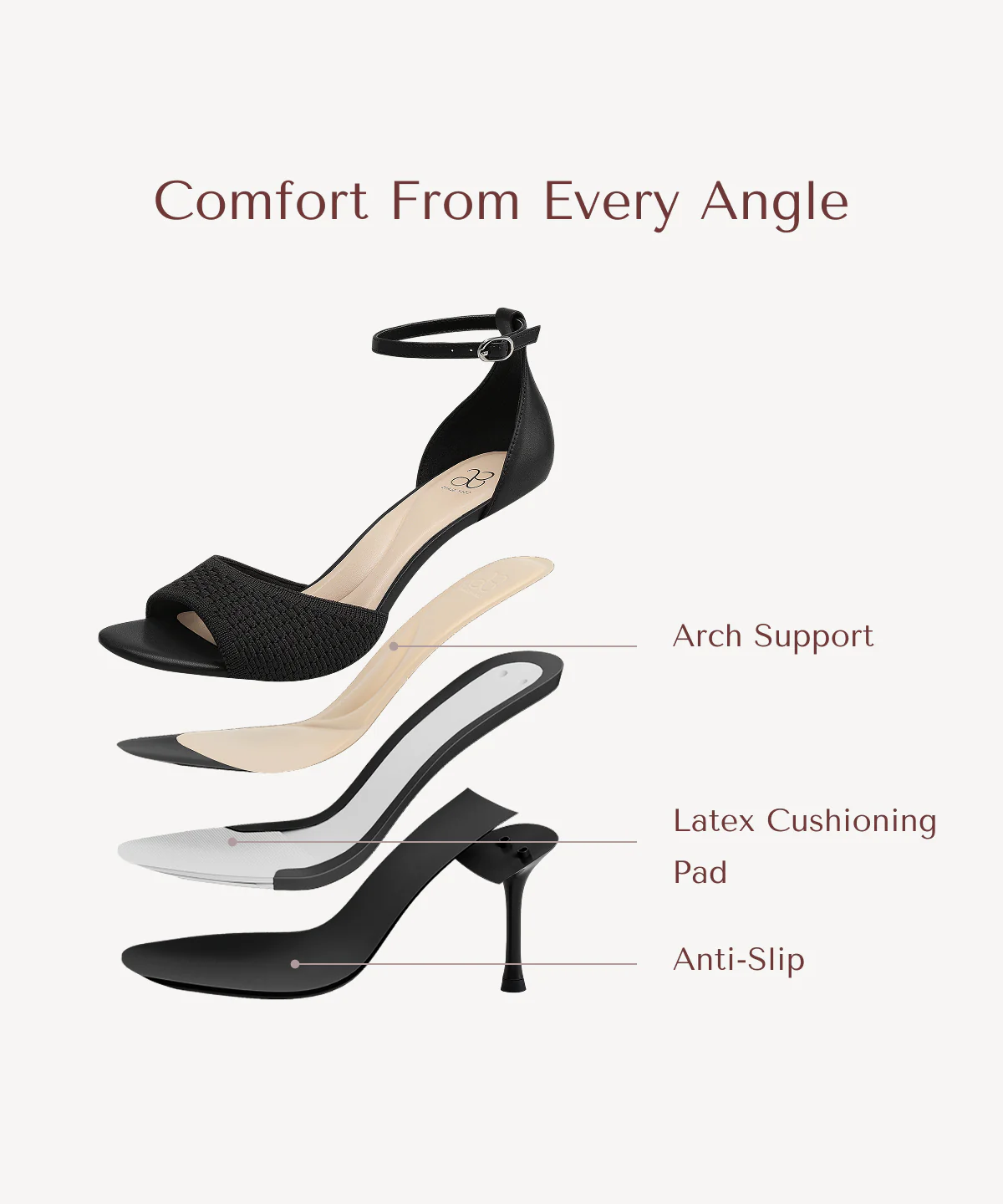 Minimalist Ankle Strap Heeled Sandal - Image 24