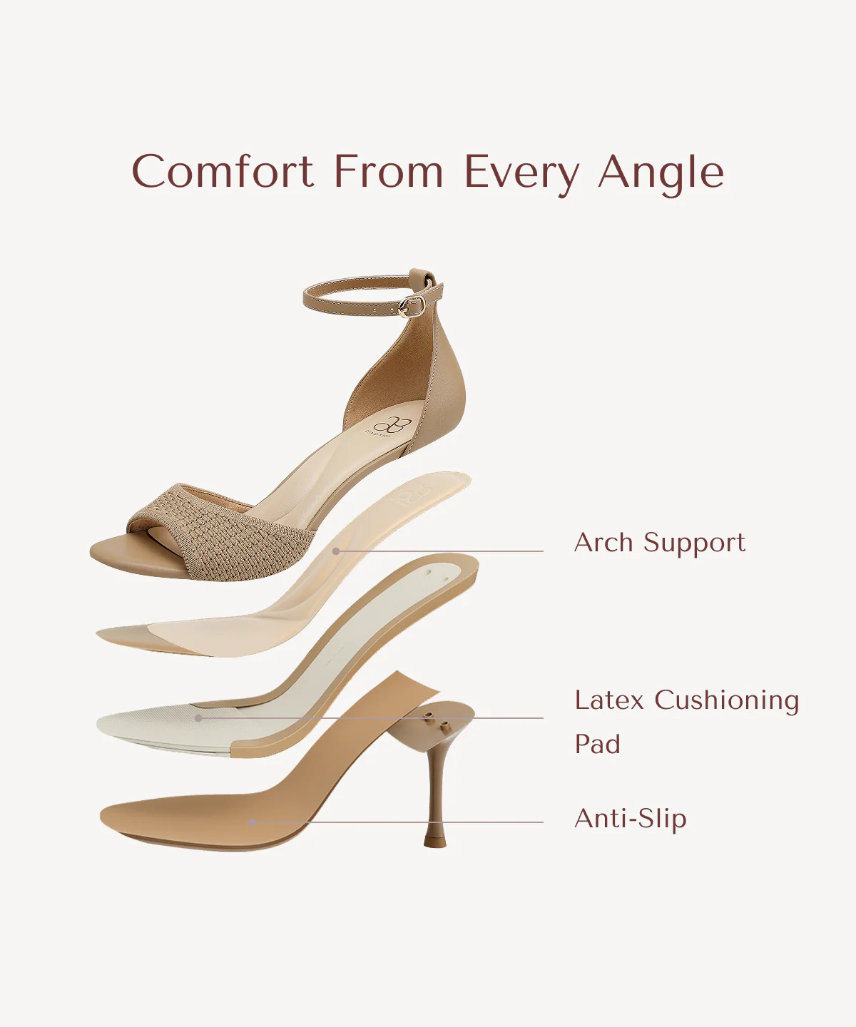 Minimalist Ankle Strap Heeled Sandal - Image 31