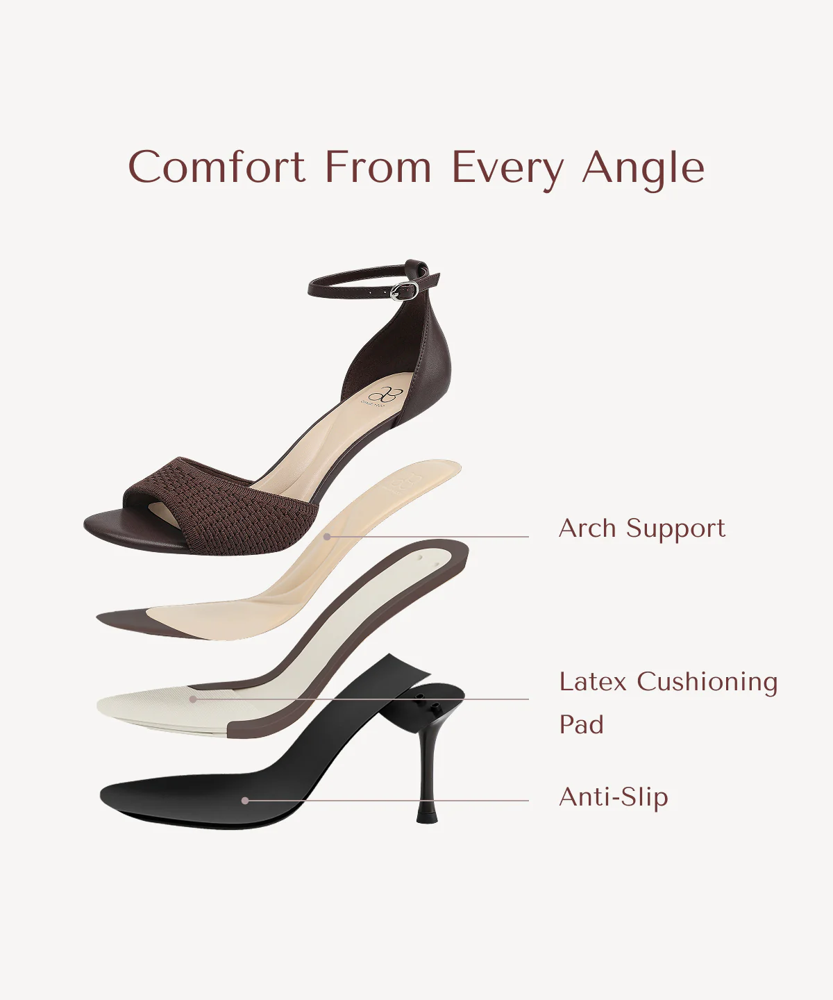 Minimalist Ankle Strap Heeled Sandal - Image 45