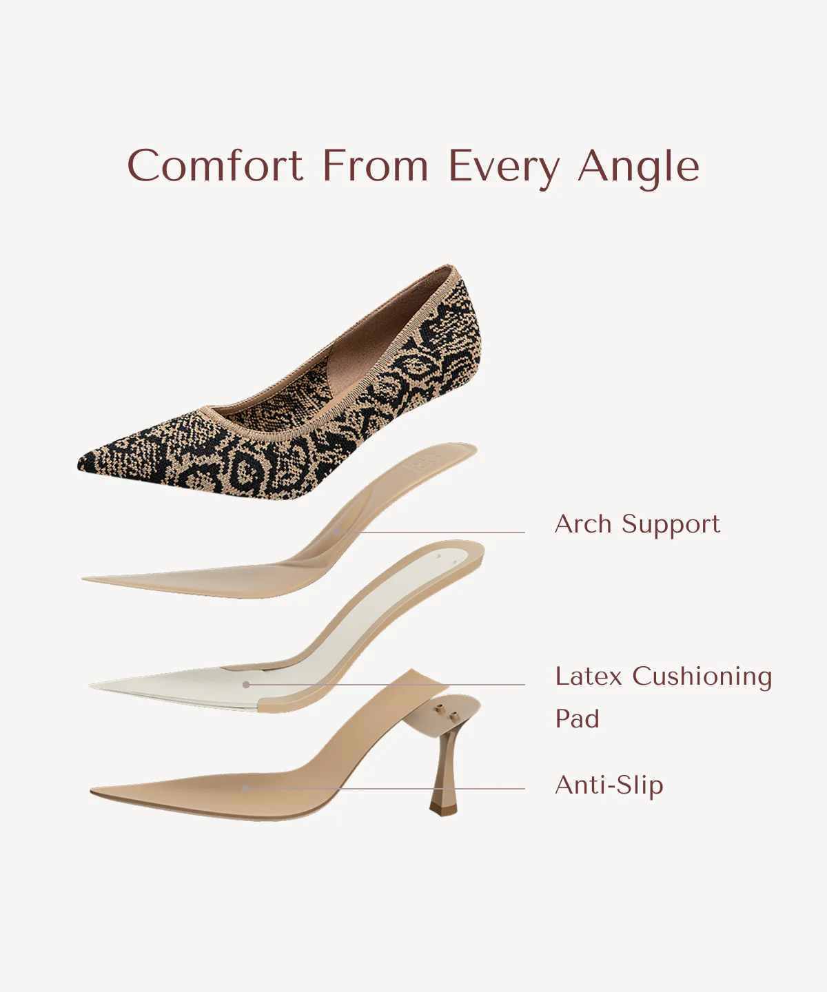 EternalPace Minimalist Stiletto Heeled Pump - Image 31