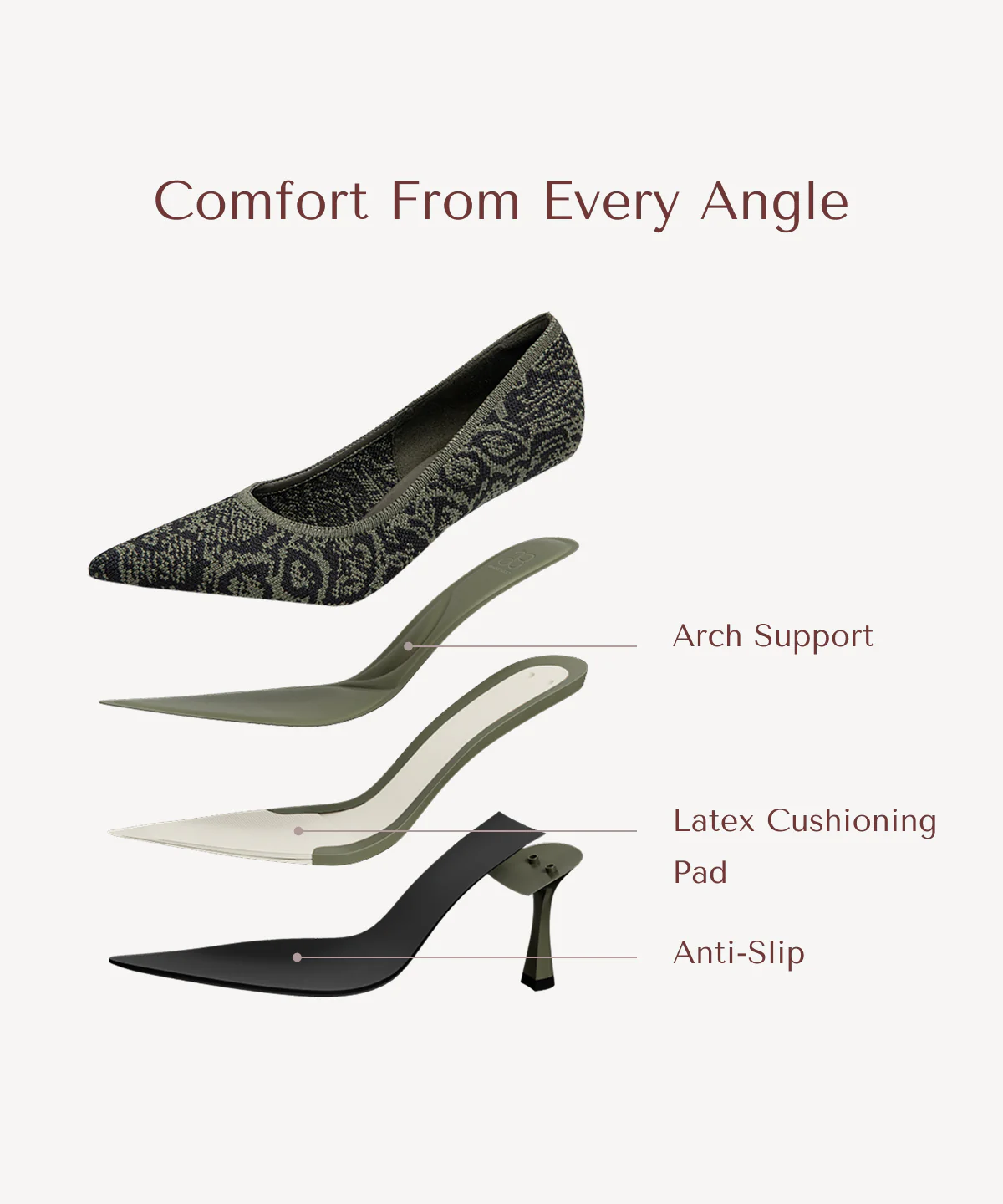 EternalPace Minimalist Stiletto Heeled Pump - Image 38