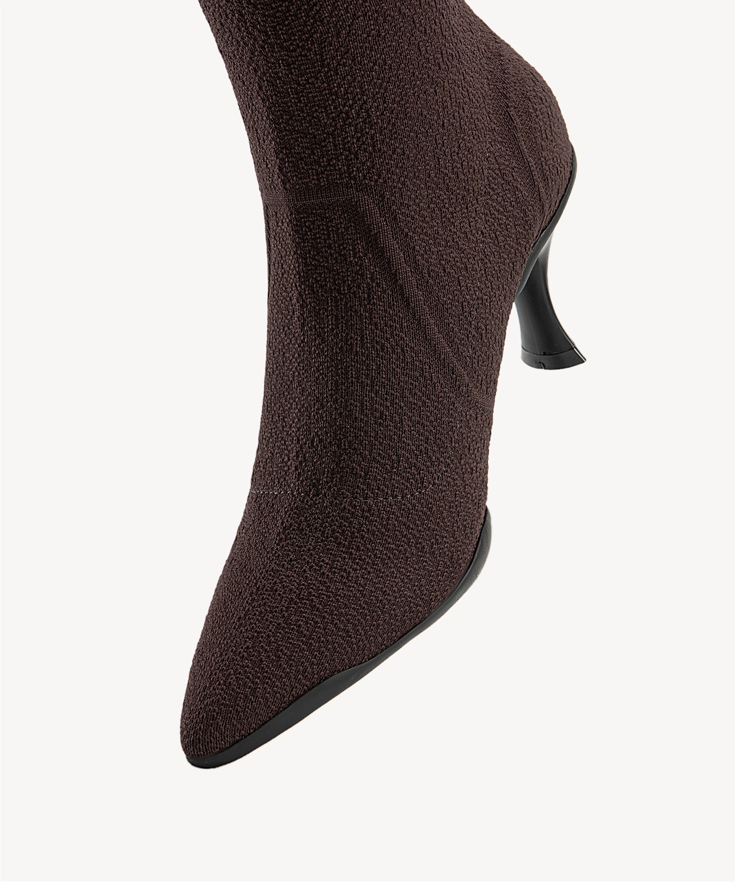 BelleVoyage Minimalist Pointed Toe Heeled Long Boot - Image 27