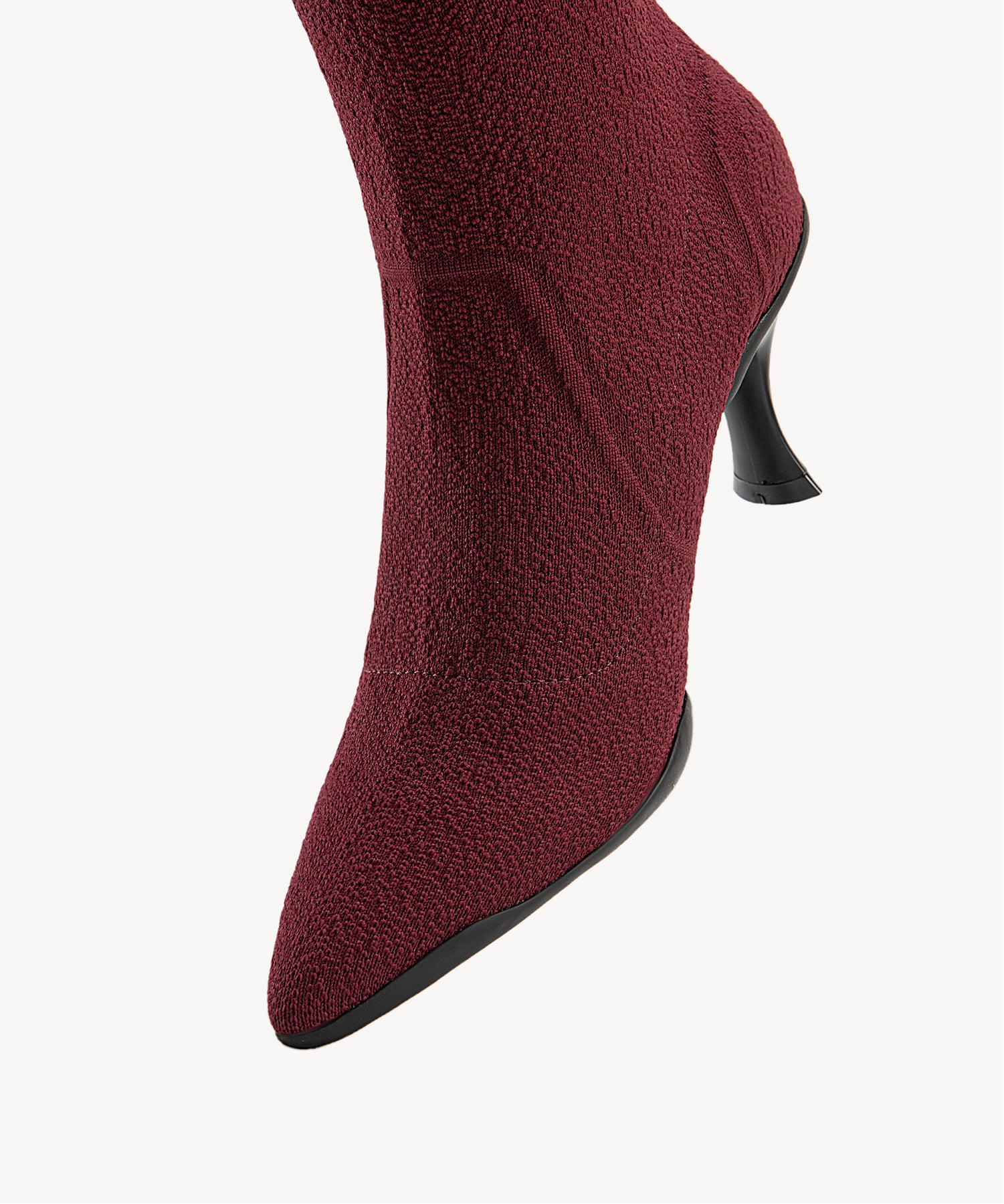 BelleVoyage Minimalist Pointed Toe Heeled Long Boot - Image 22