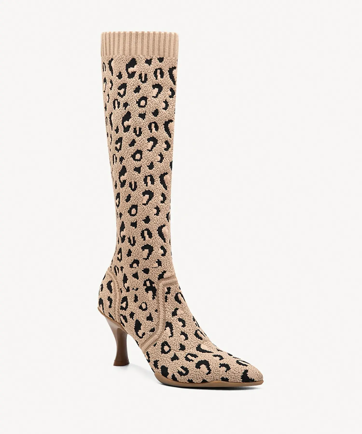 BelleVoyage Minimalist Pointed Toe Heeled Long Boot - Image 25