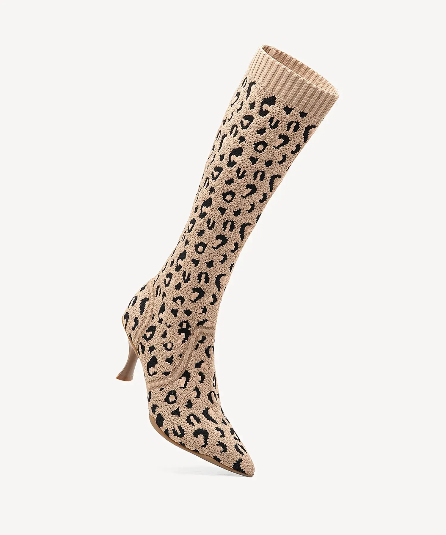 BelleVoyage Minimalist Pointed Toe Heeled Long Boot - Image 27