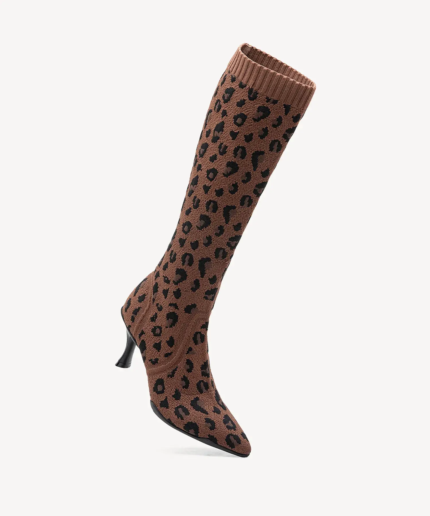 BelleVoyage Minimalist Pointed Toe Heeled Long Boot - Image 33