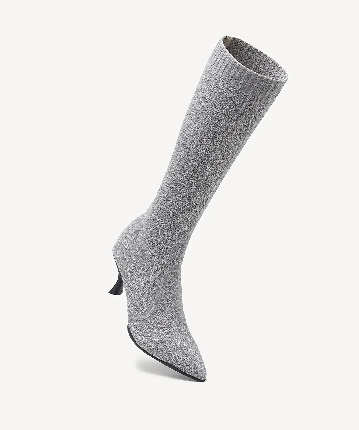 BelleVoyage Minimalist Pointed Toe Heeled Long Boot - Image 50