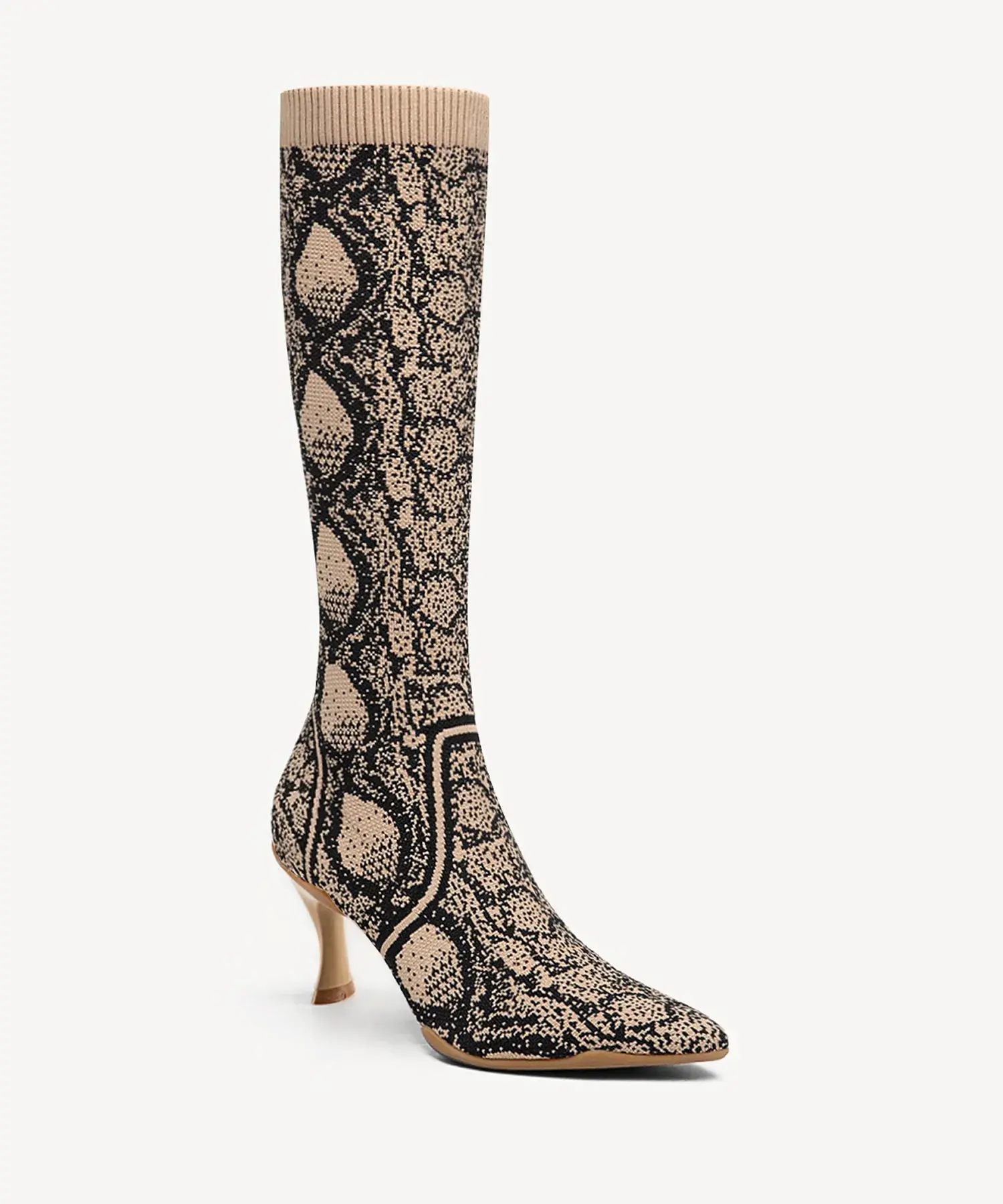 BelleVoyage Minimalist Pointed Toe Heeled Long Boot - Image 36