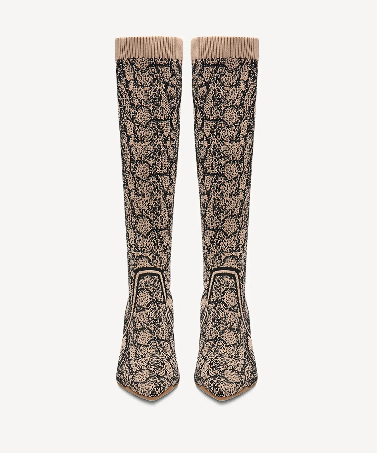 BelleVoyage Minimalist Pointed Toe Heeled Long Boot - Image 37