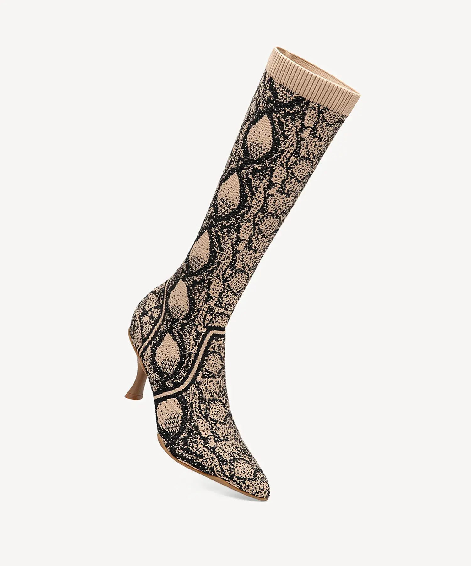 BelleVoyage Minimalist Pointed Toe Heeled Long Boot - Image 38