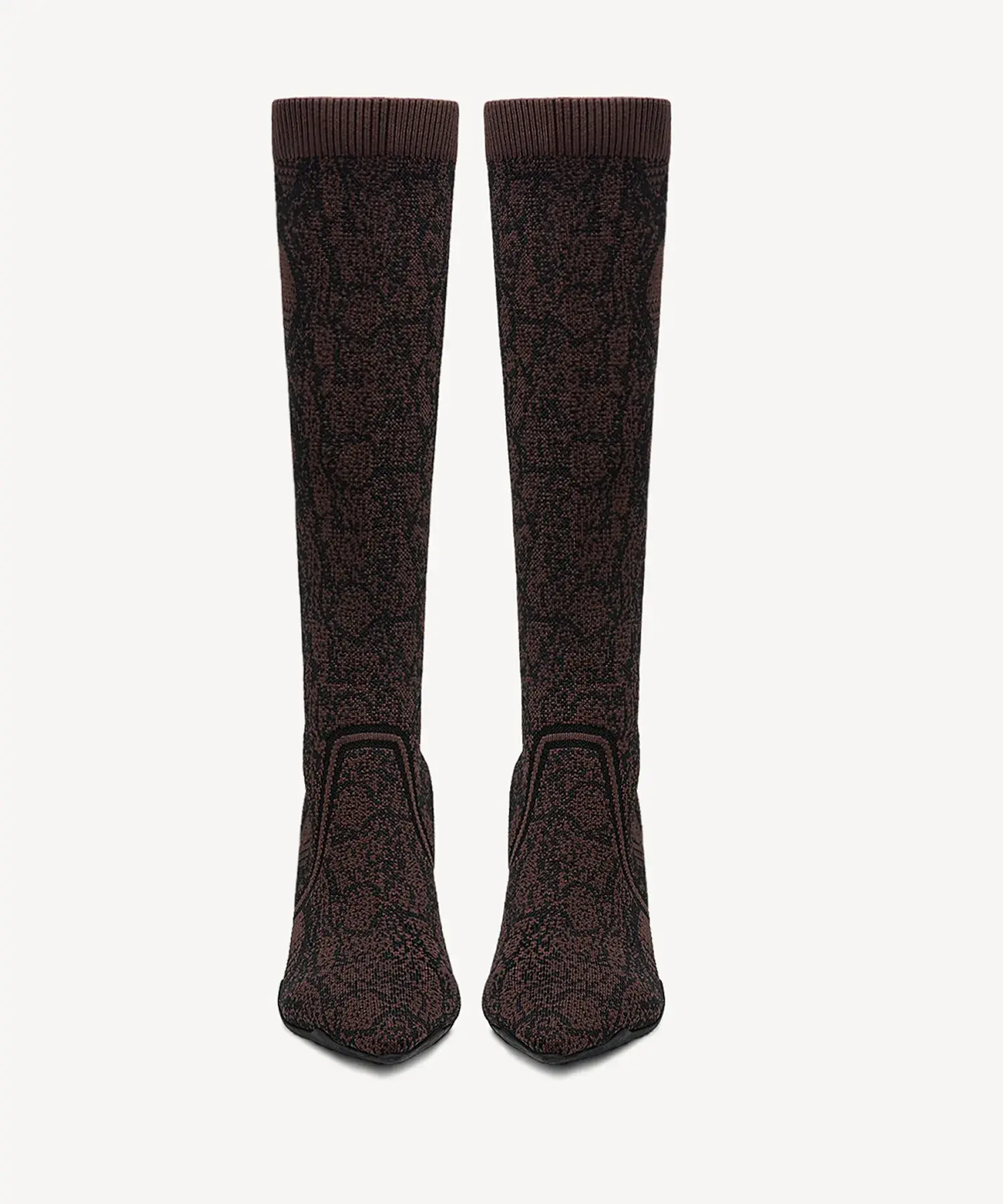 BelleVoyage Minimalist Pointed Toe Heeled Long Boot - Image 43