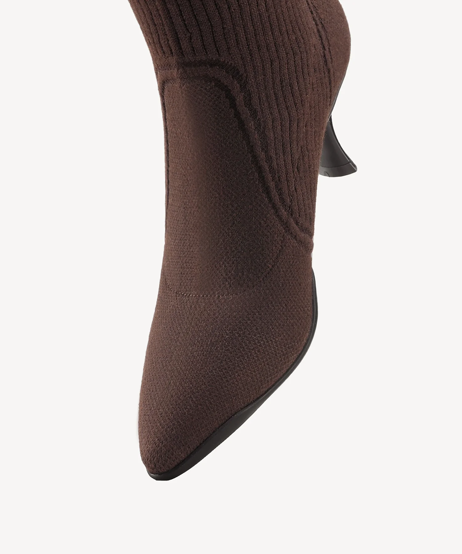 BelleVoyage Warm-Lined Pointed Toe Heeled Long Boot - Image 10