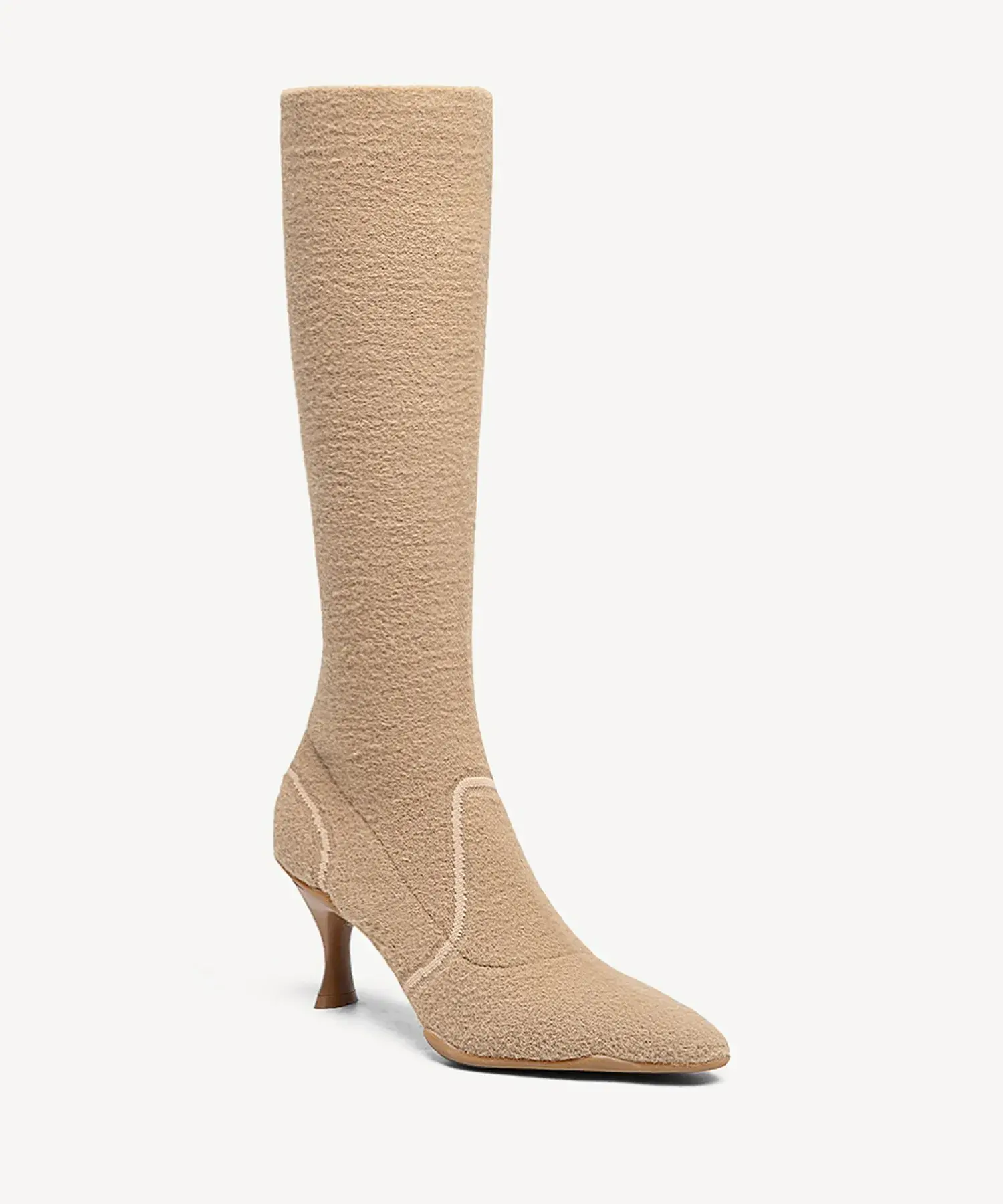 BelleVoyage Warm-Lined Pointed Toe Heeled Long Boot - Image 19