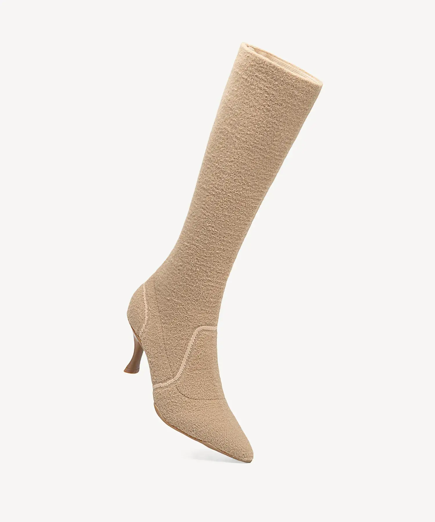 BelleVoyage Warm-Lined Pointed Toe Heeled Long Boot - Image 21