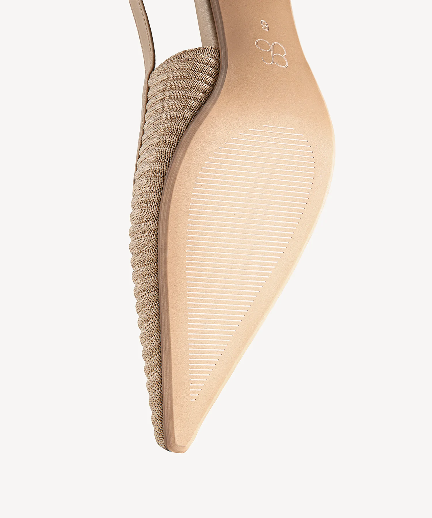 Minimalist Weave Pointed Toe Heeled Slingback - Image 6