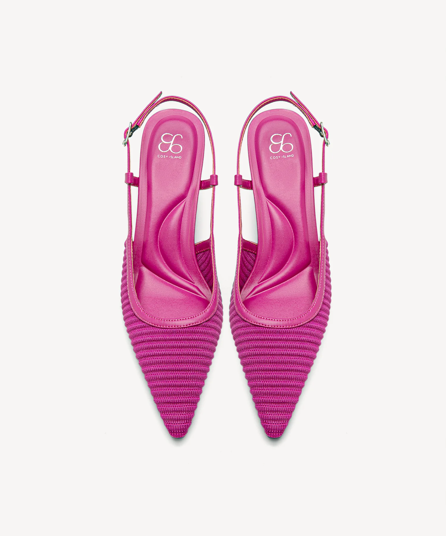 Minimalist Weave Pointed Toe Heeled Slingback - Image 14