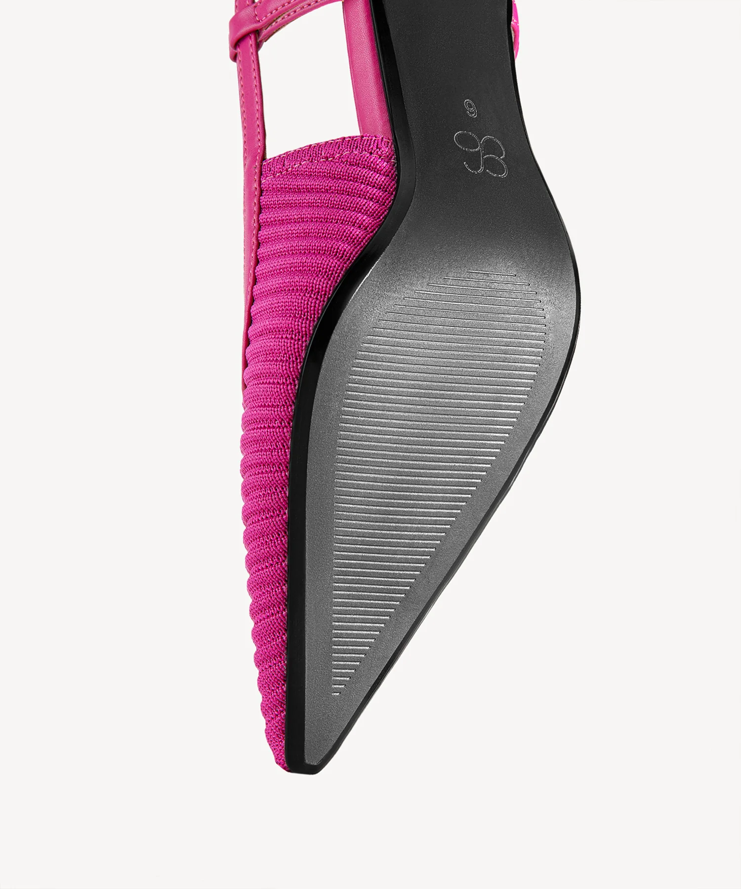 Minimalist Weave Pointed Toe Heeled Slingback - Image 18