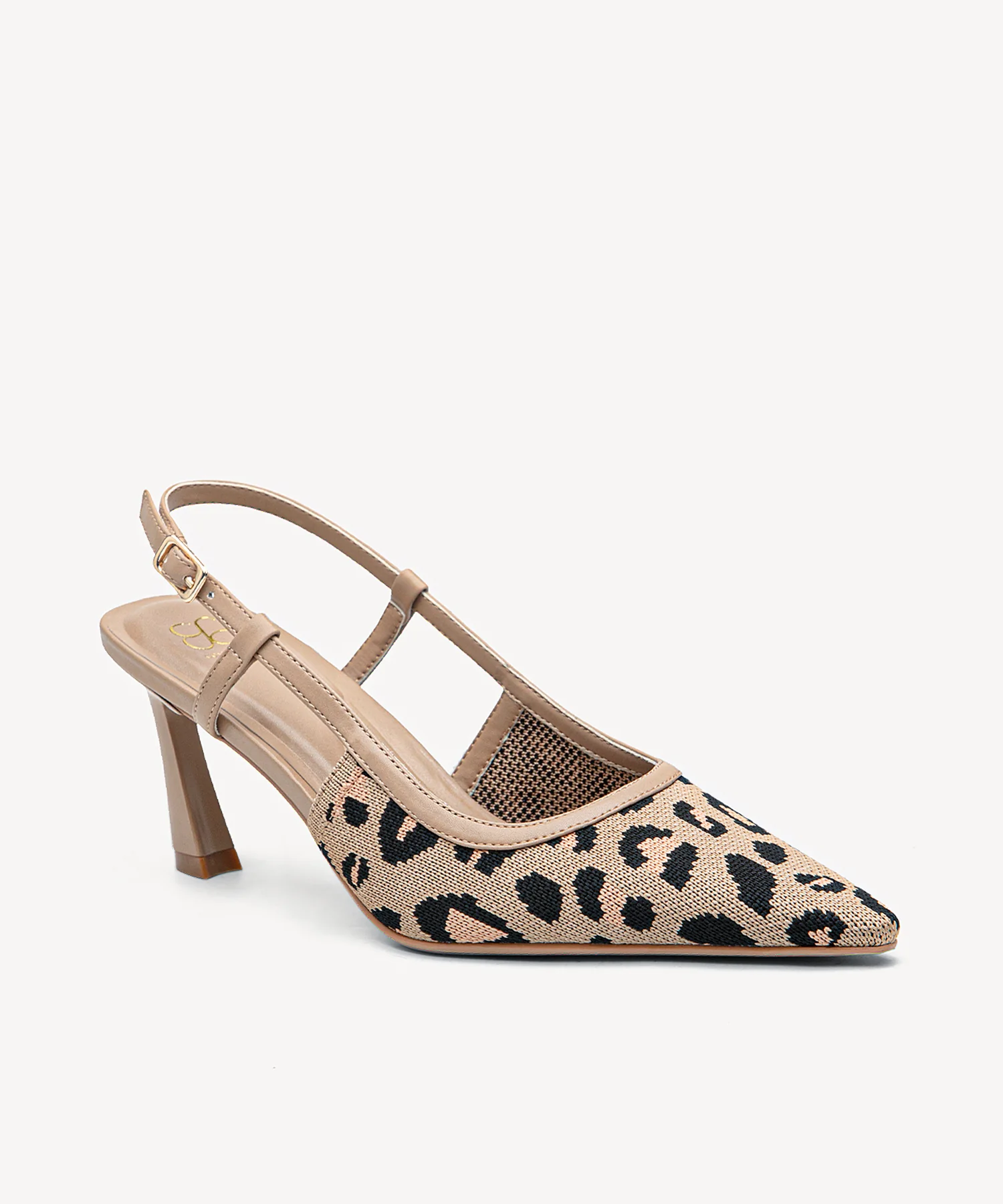 Minimalist Weave Pointed Toe Heeled Slingback - Image 19