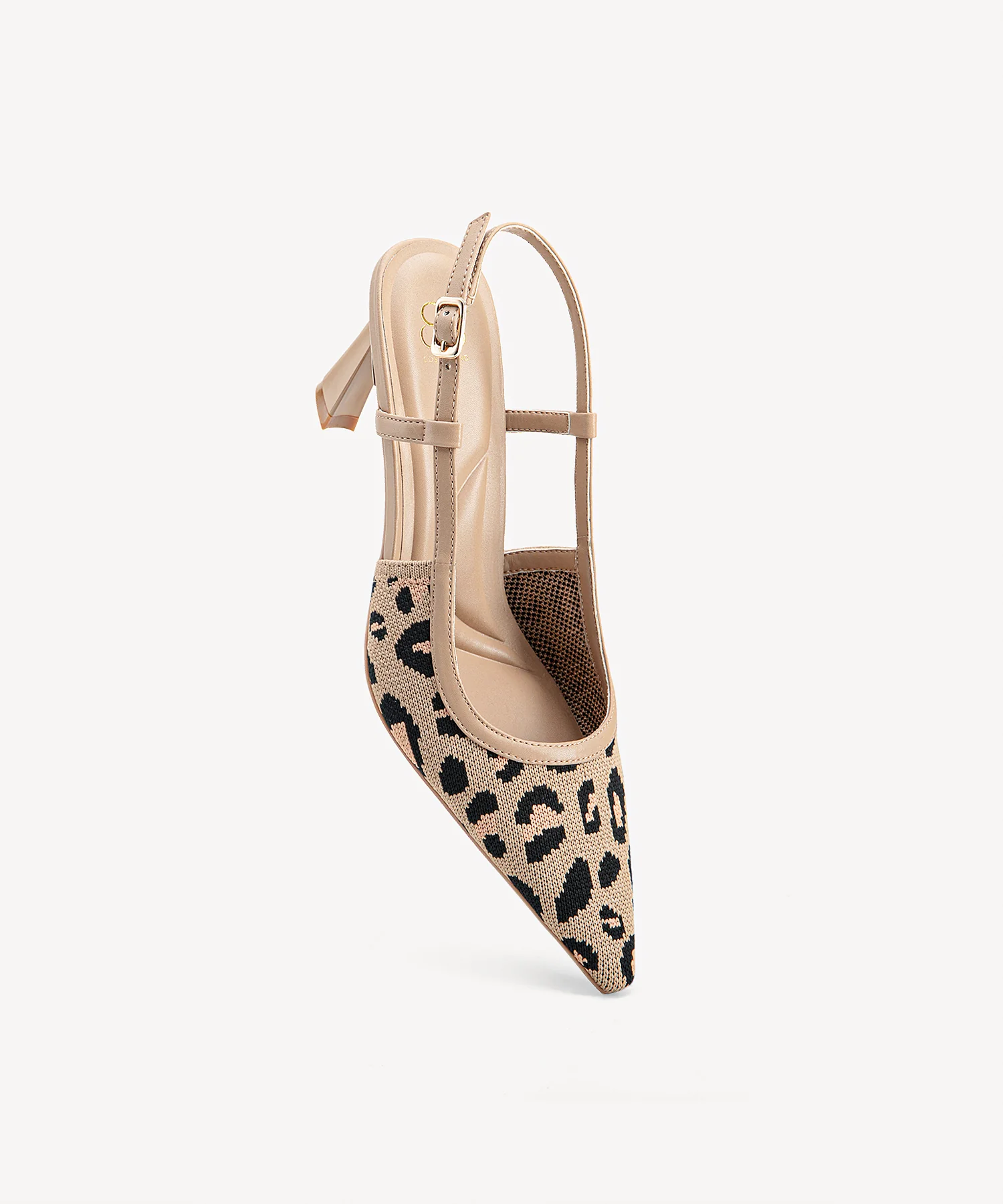 Minimalist Weave Pointed Toe Heeled Slingback - Image 21
