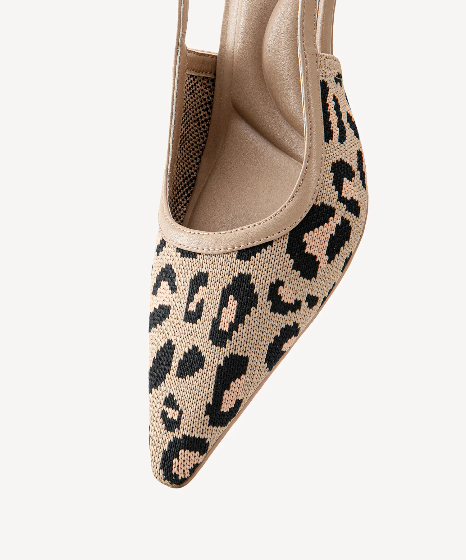 Minimalist Weave Pointed Toe Heeled Slingback - Image 22