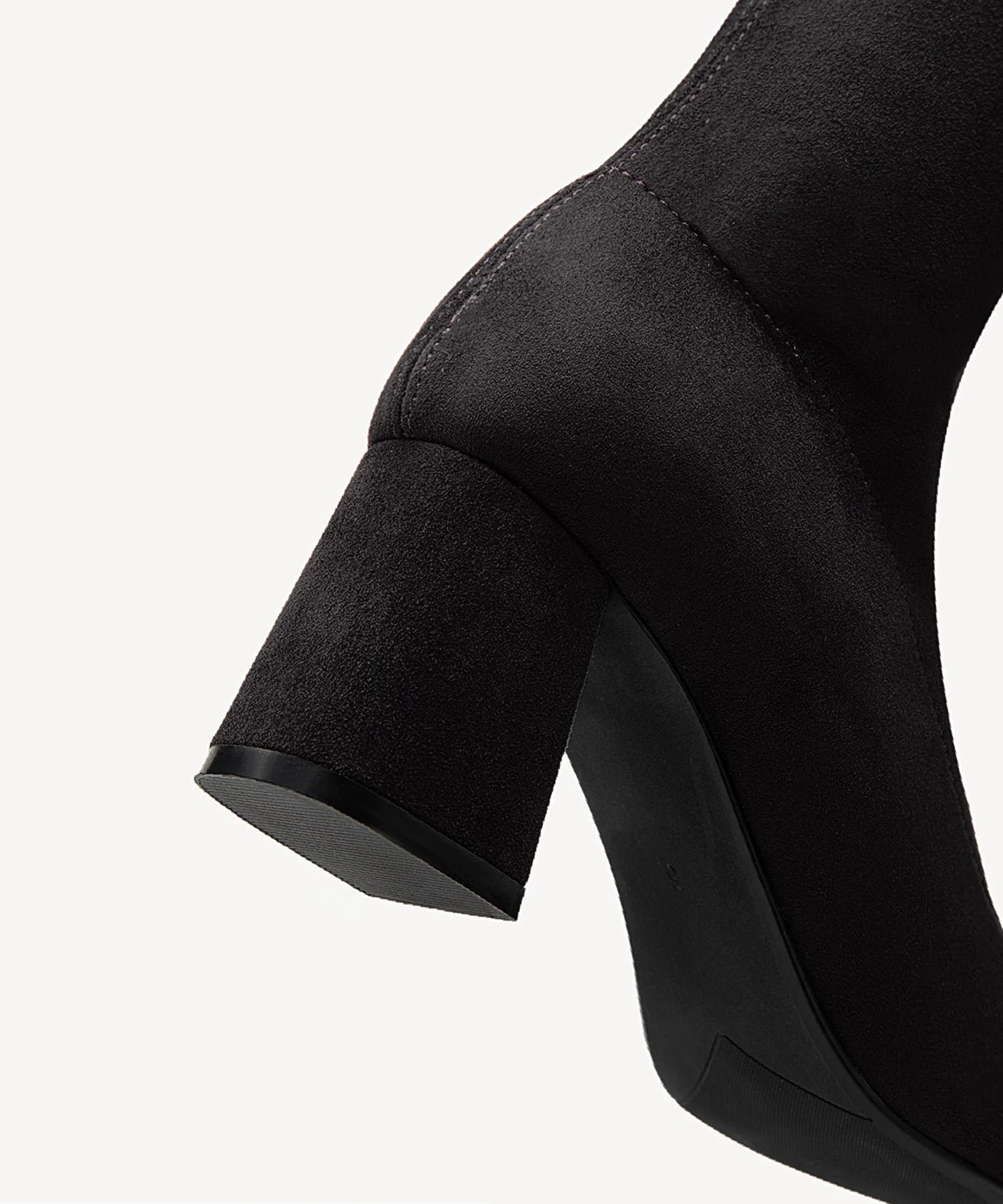 Minimalist Zipper Pointed Toe High Boot - Image 5