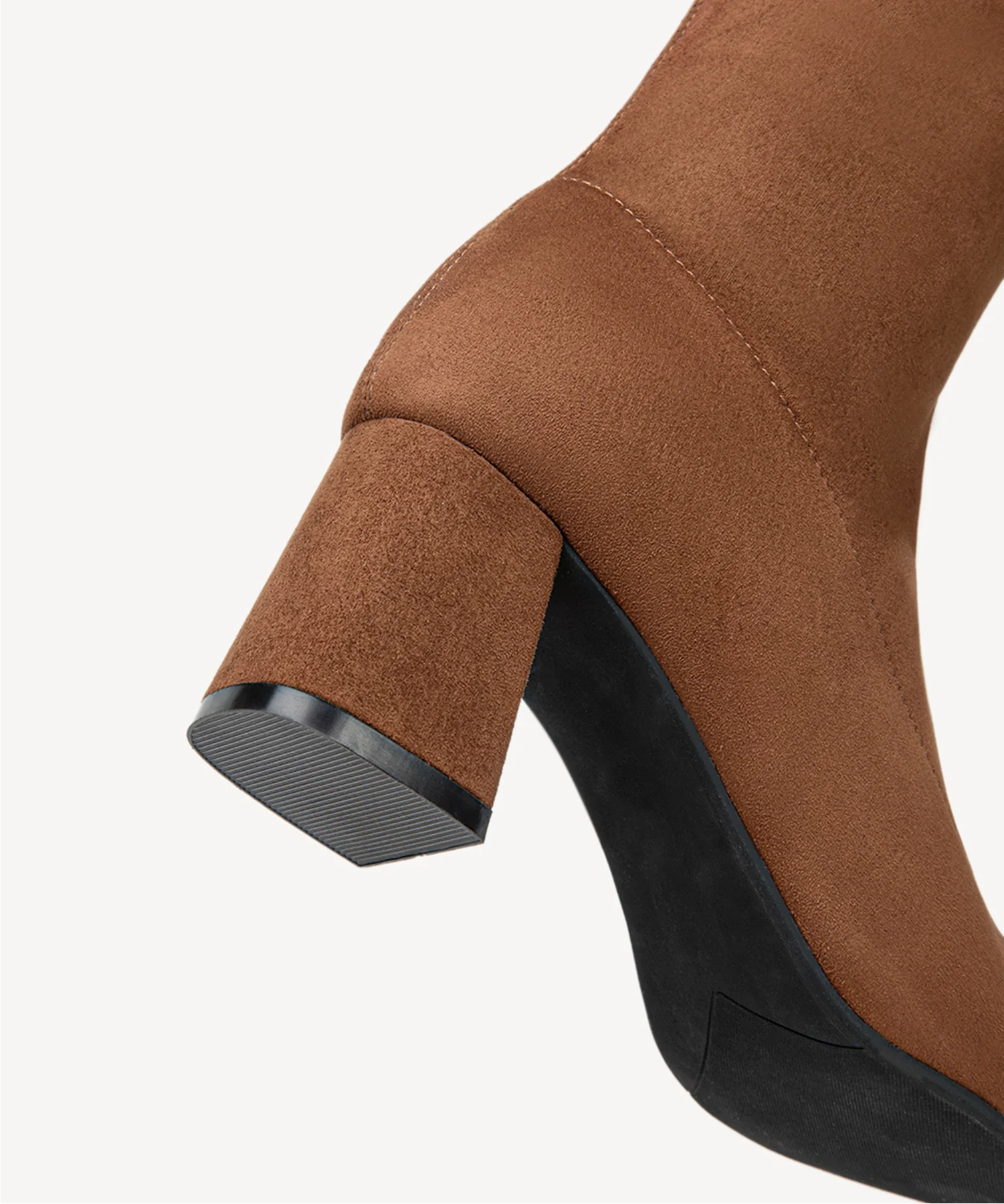 Minimalist Zipper Pointed Toe High Boot - Image 10